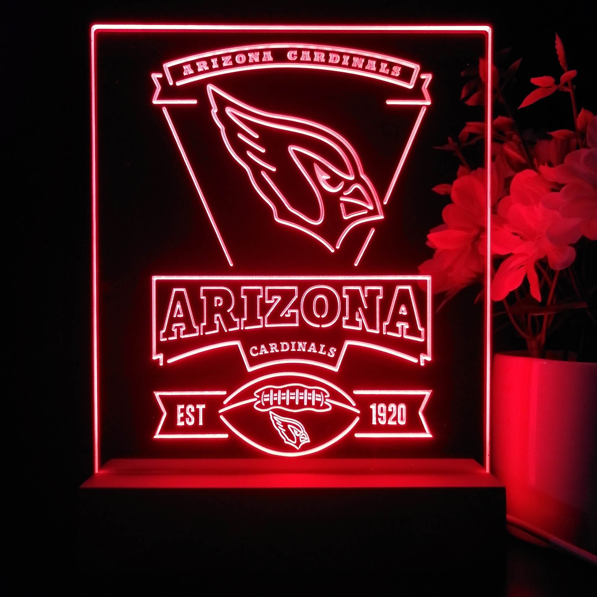 Arizona Cardinals Souvenir Neon Sign Pub Bar Lamp