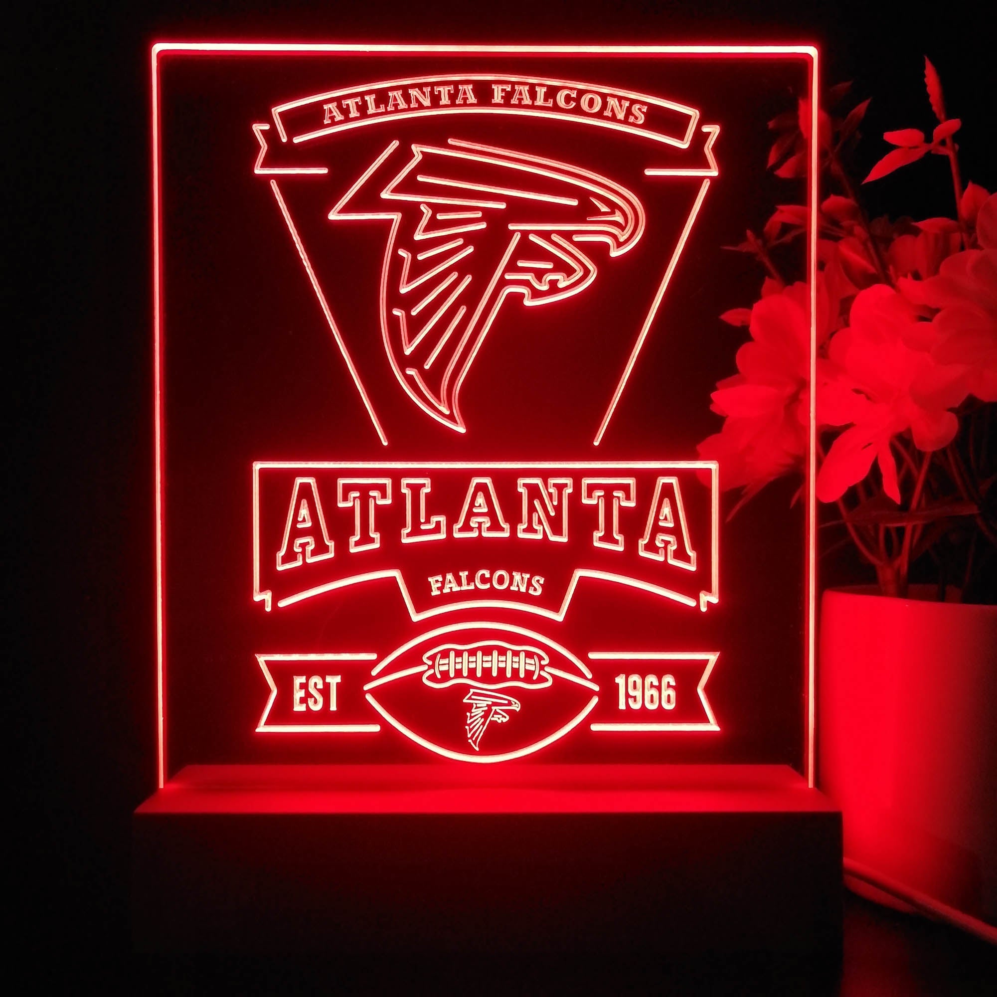 Atlanta Falcons Souvenir Neon Sign Pub Bar Lamp