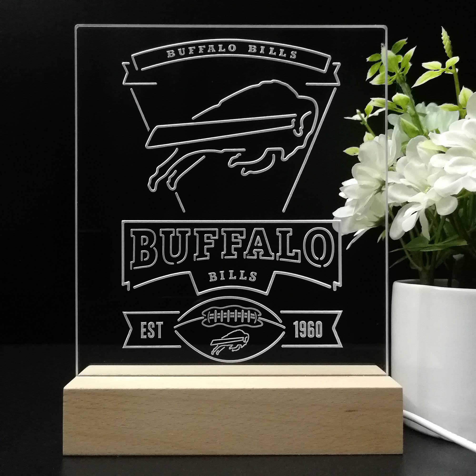 Buffalo Bills Souvenir Neon Sign Pub Bar Lamp