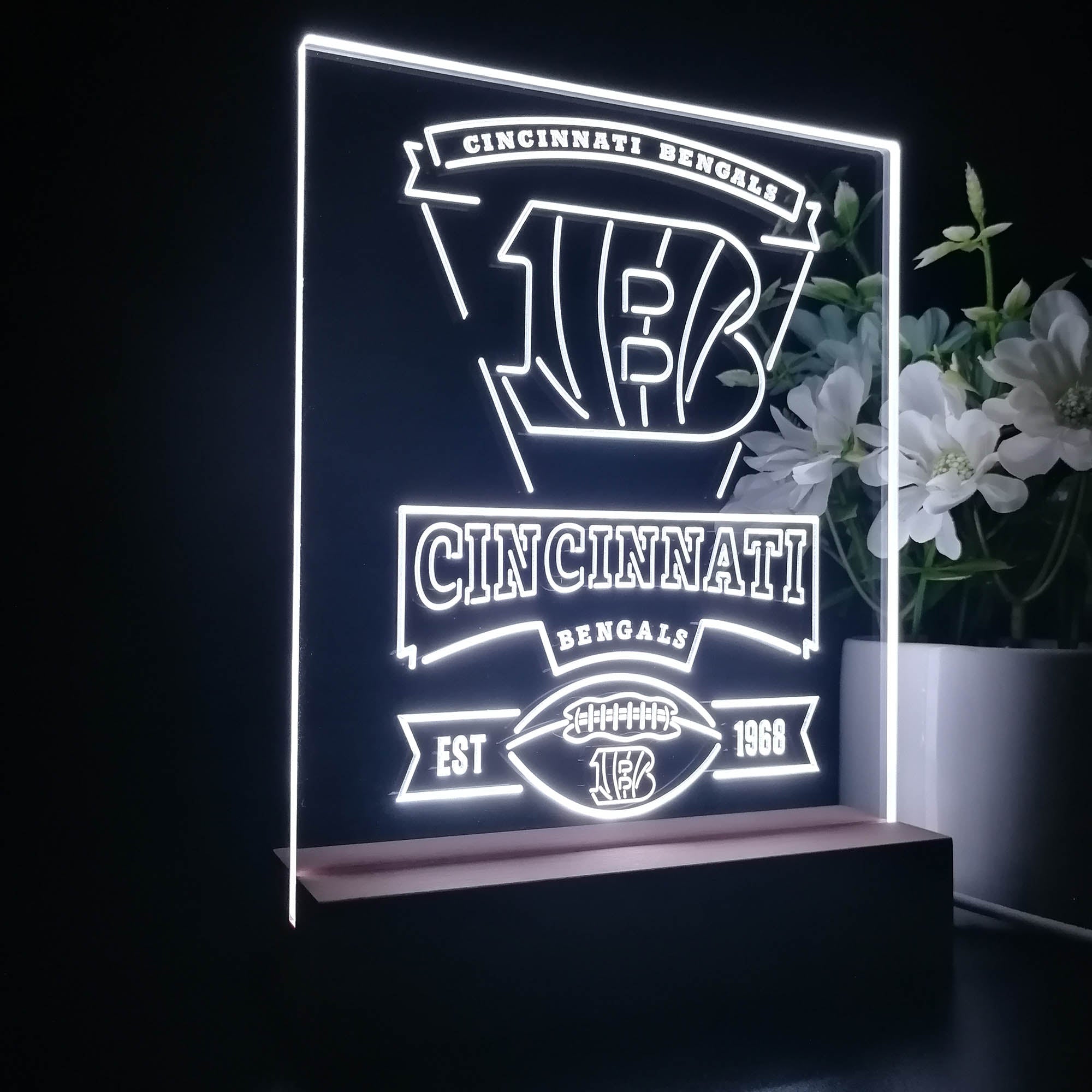 Cincinnati Bengals Souvenir Neon Sign Pub Bar Lamp