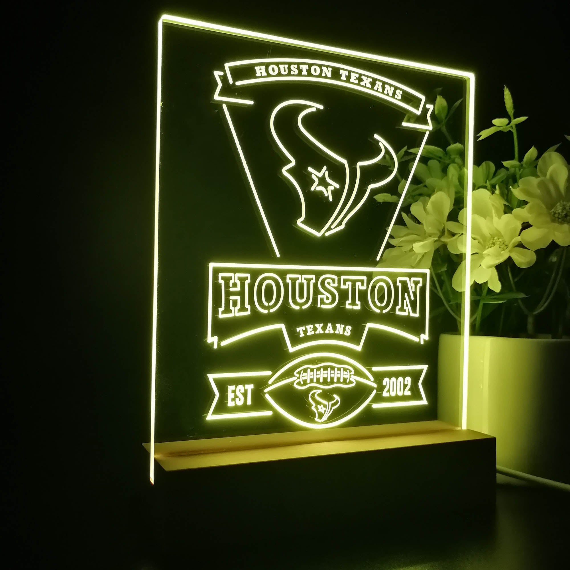 Houston Texans Souvenir Neon Sign Pub Bar Lamp