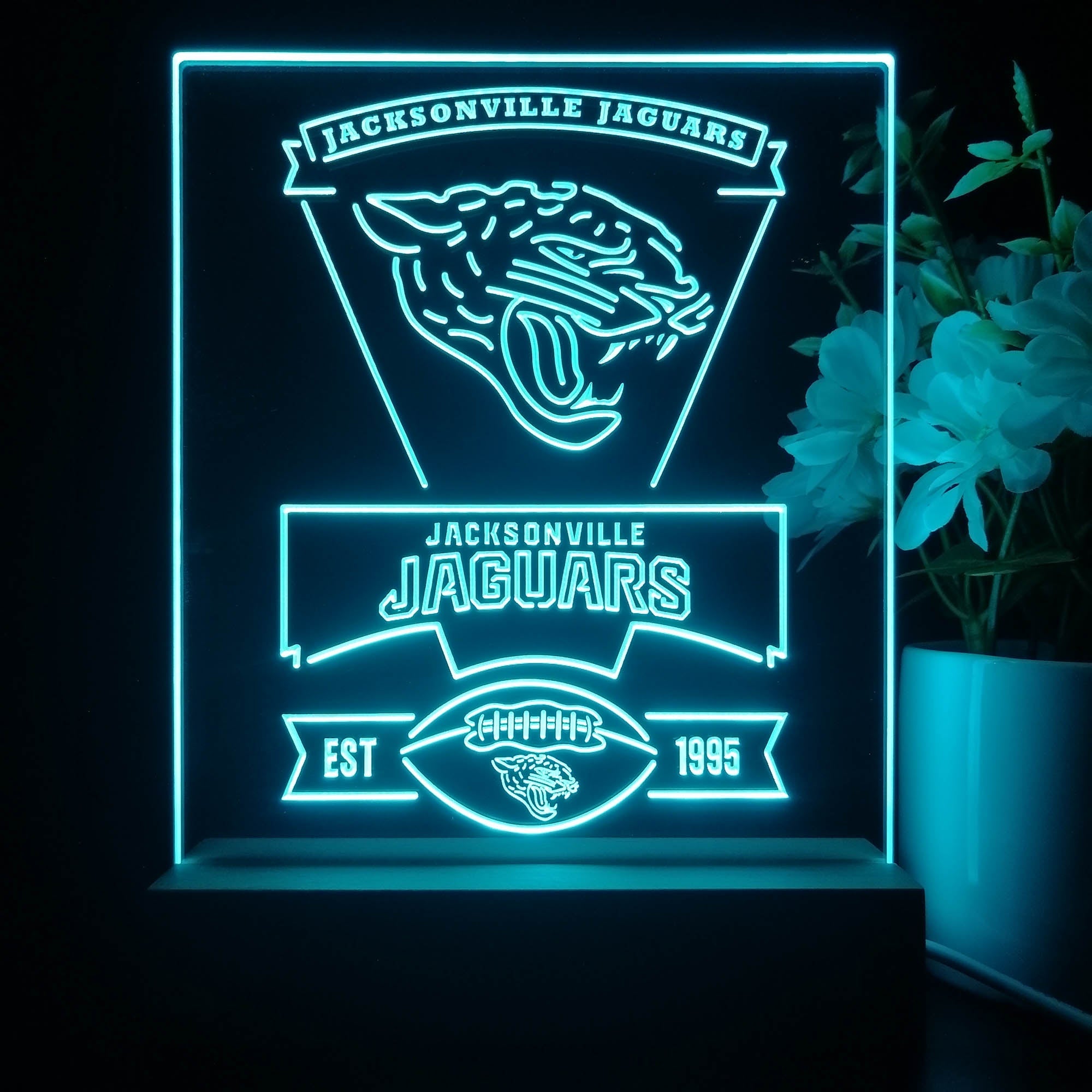 Jacksonville Jaguars Souvenir Neon Sign Pub Bar Lamp
