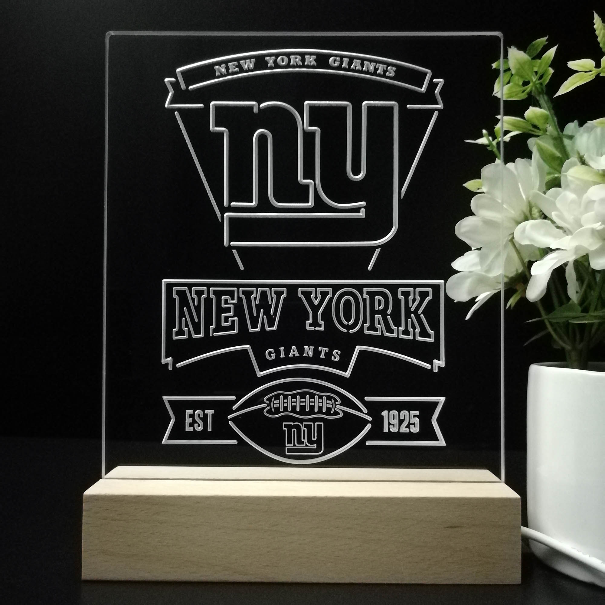 New York Giants Neon Sign Pub Bar Lamp