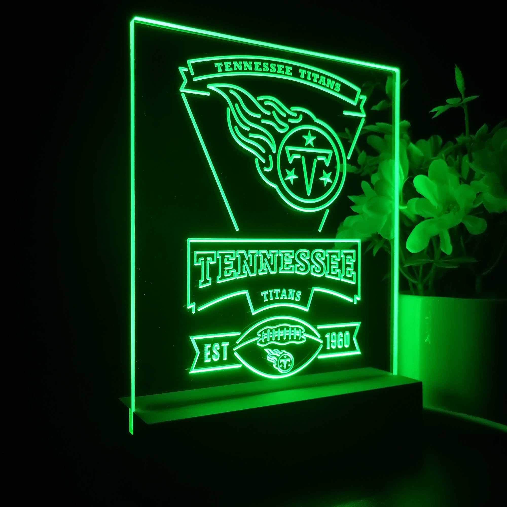 Tennessee Titans Neon Sign Pub Bar Lamp