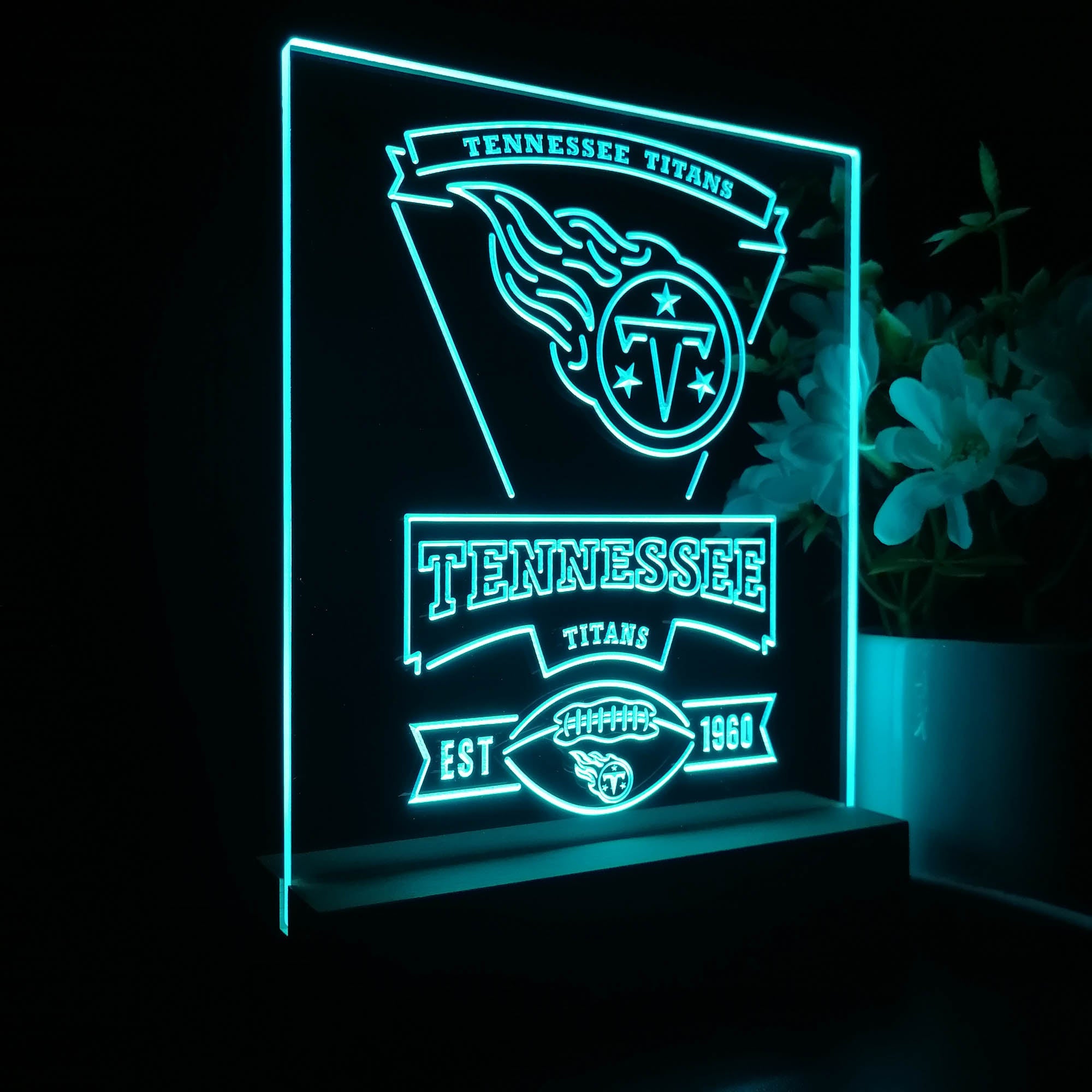 Tennessee Titans Neon Sign Pub Bar Lamp