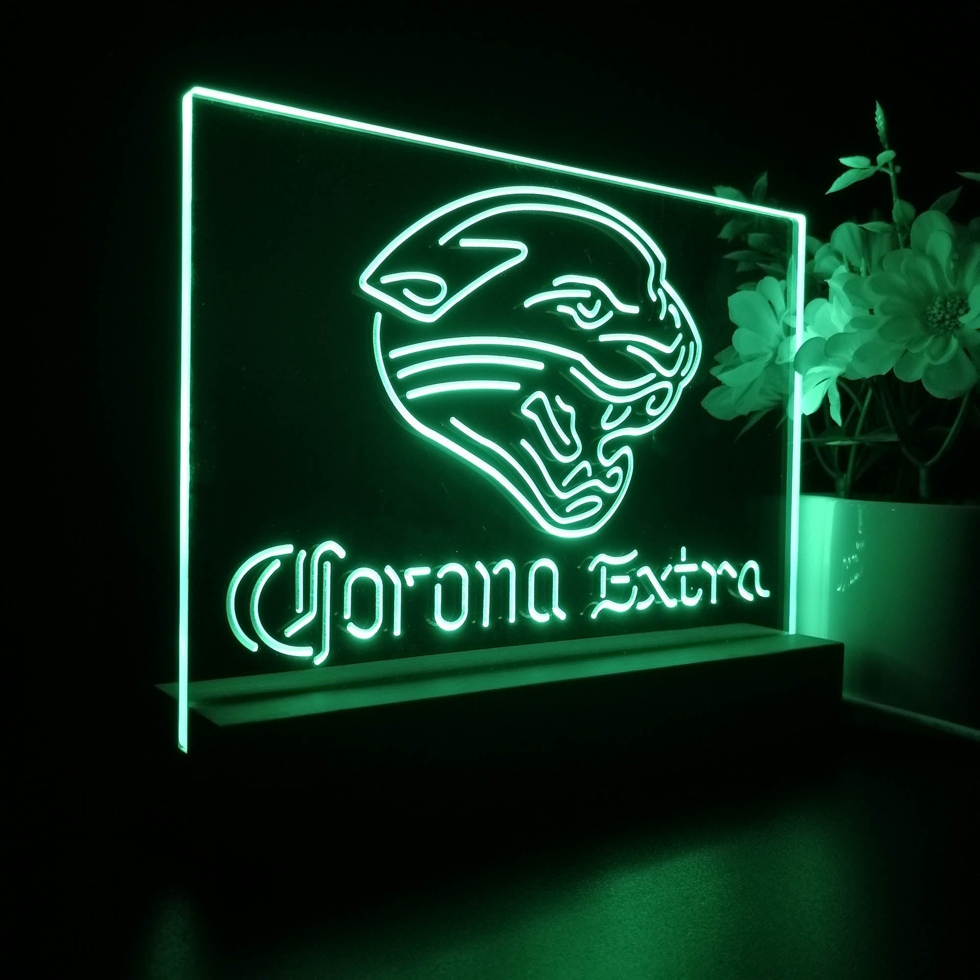 Corona Extra Bar Jacksonville Jaguars Est. 1995 Night Light Pub Bar Lamp