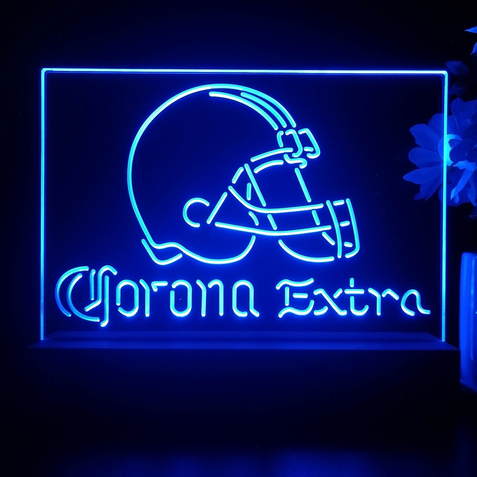 Corona Extra Bar Cleveland Browns Est. 1946 Night Light Pub Bar Lamp