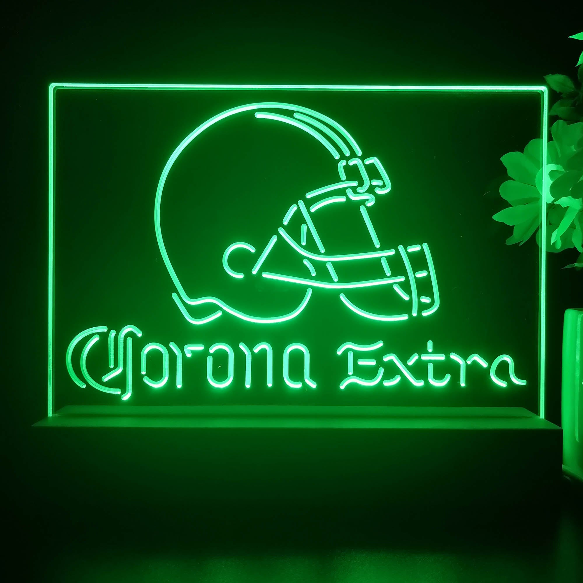 Corona Extra Bar Cleveland Browns Est. 1946 Night Light Pub Bar Lamp
