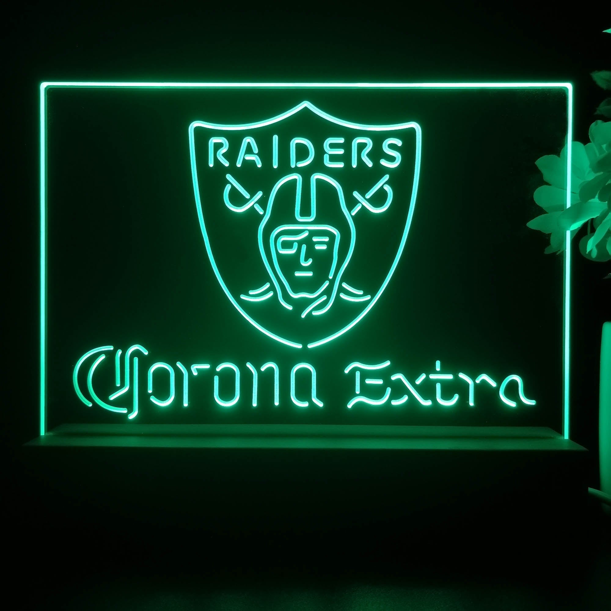 Corona Extra Bar Las Vegas Raiders Night Light Pub Bar Lamp
