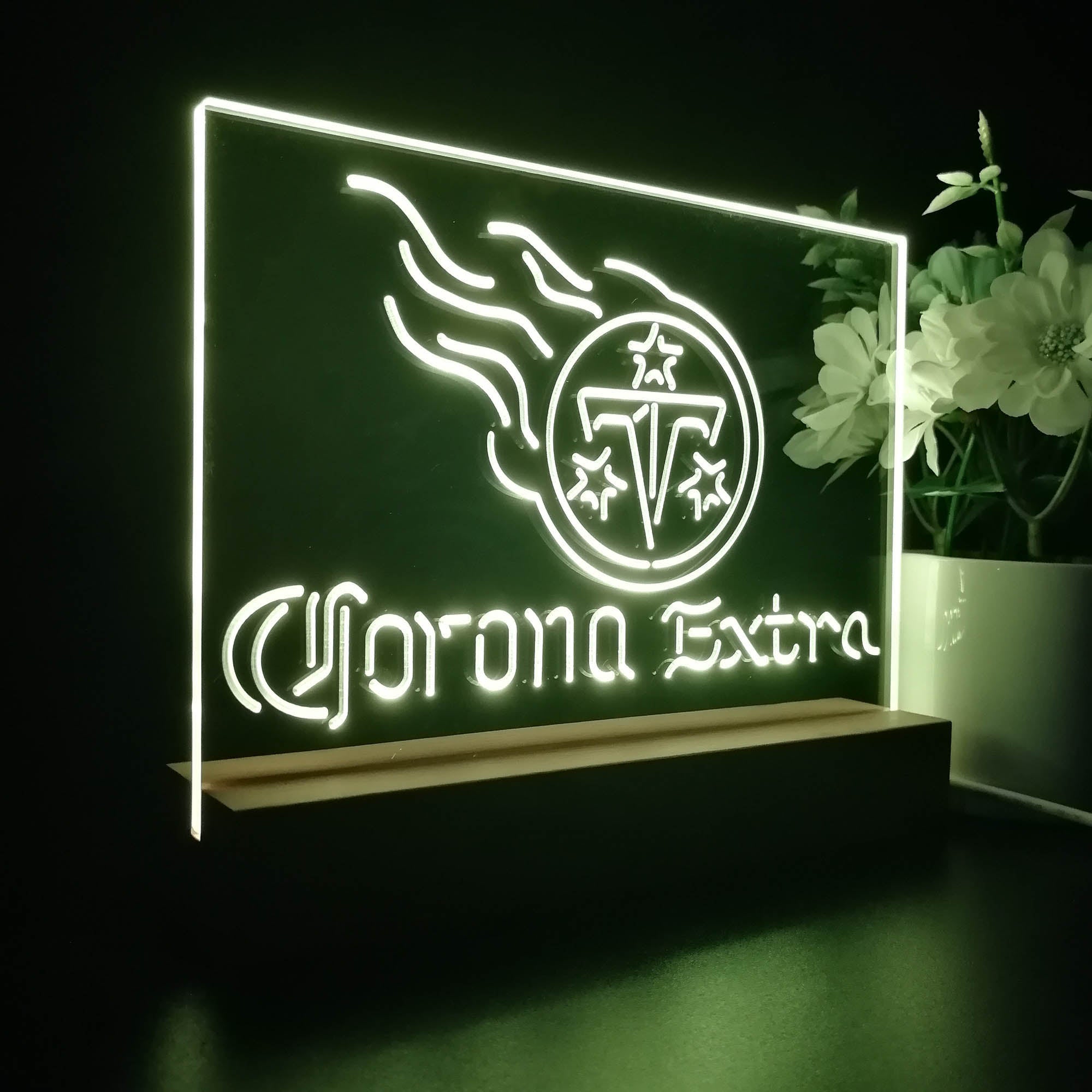 Corona Extra Bar Tennessee Titans Est. 1960 Night Light Pub Bar Lamp