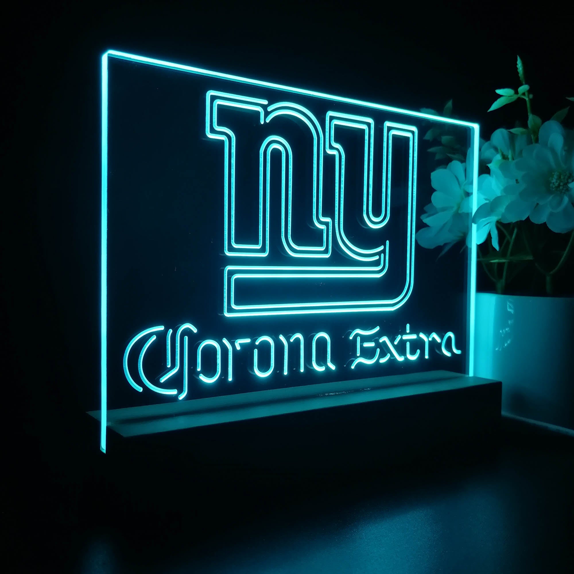 Corona Extra Bar New York Giants Est. 1925 Night Light Pub Bar Lamp