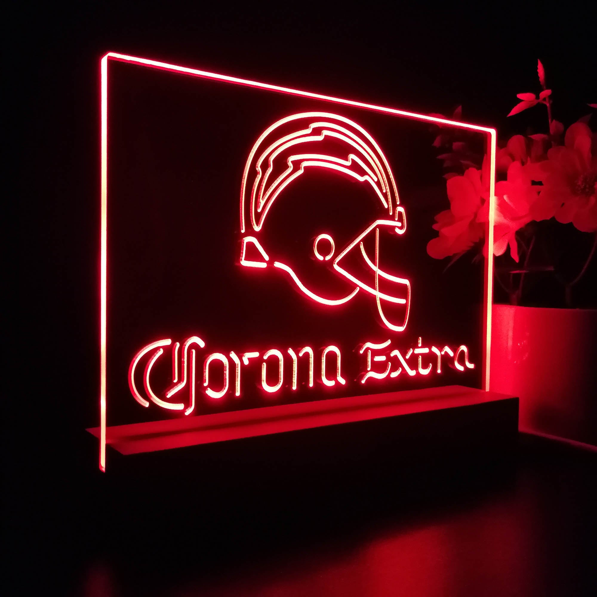 Corona Extra Bar Los Angeles Chargers Est. 1960 Night Light Pub Bar Lamp