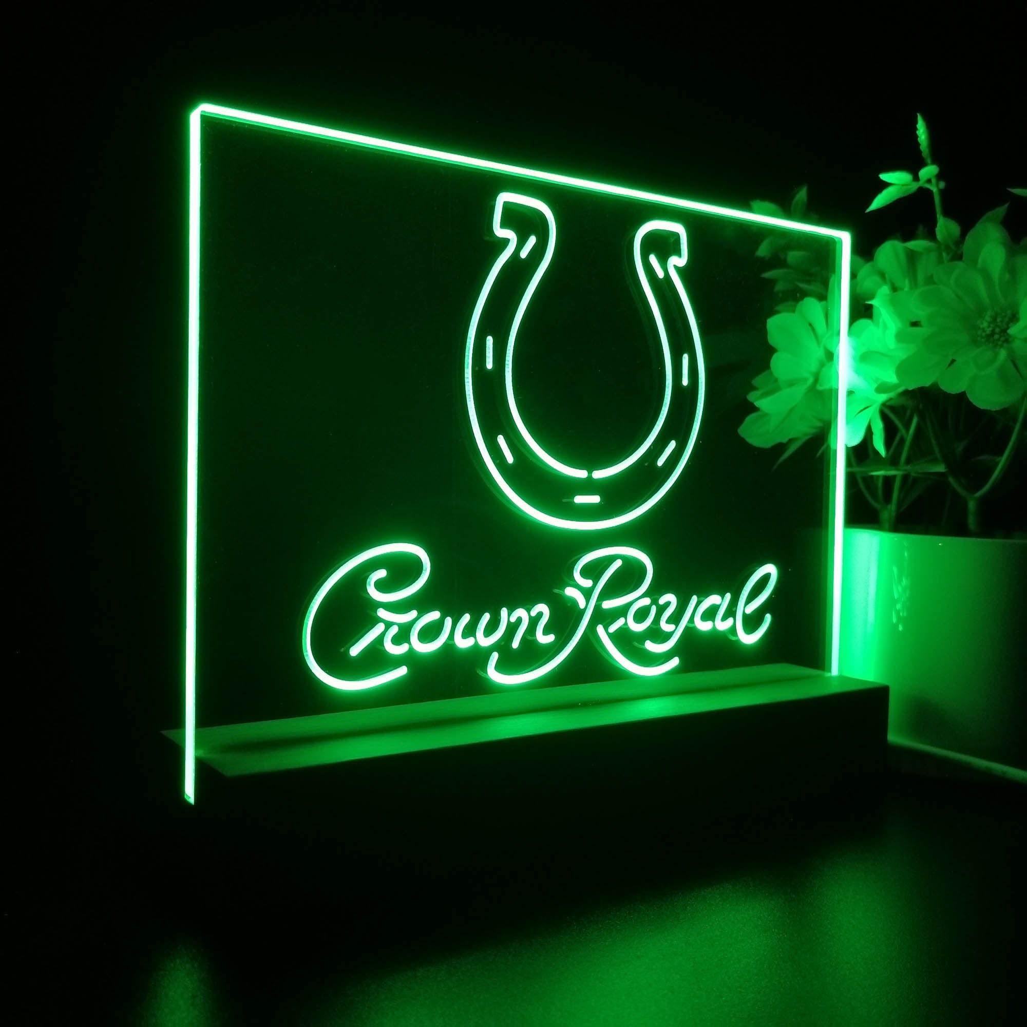 Crown Royal Bar Indianapolis Colts Est. 1953 Night Light Pub Bar Lamp