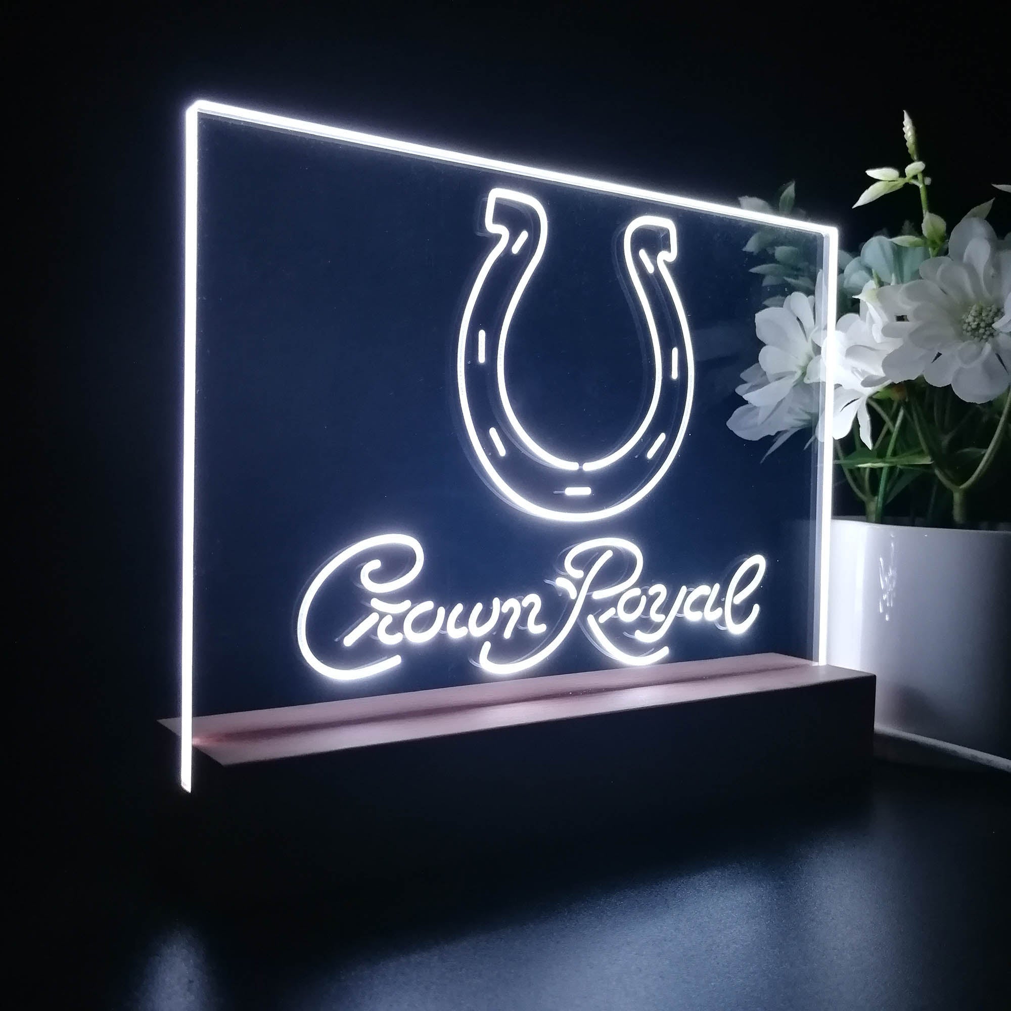 Crown Royal Bar Indianapolis Colts Est. 1953 Night Light Pub Bar Lamp
