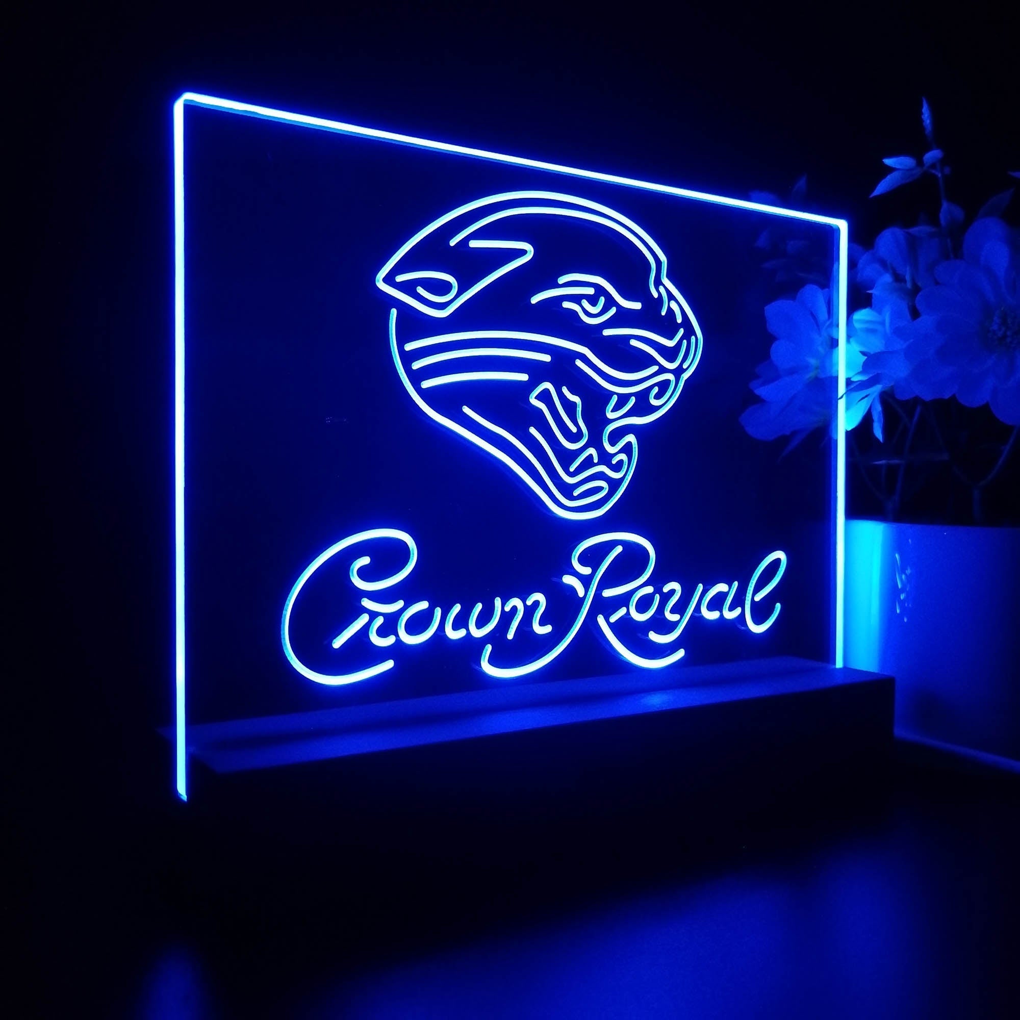 Crown Royal Bar Jacksonville Jaguars Est. 1995 Night Light Pub Bar Lamp