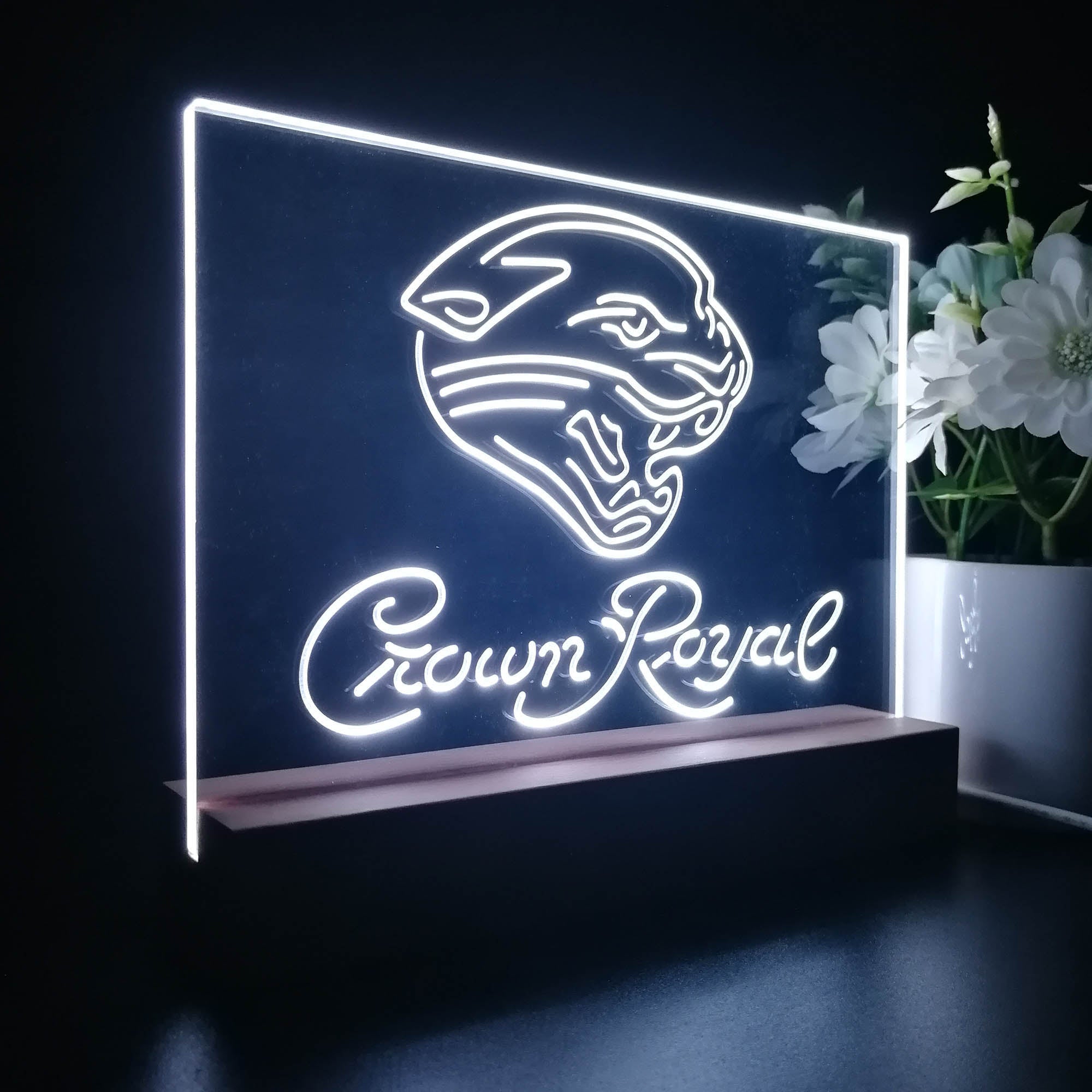Crown Royal Bar Jacksonville Jaguars Est. 1995 Night Light Pub Bar Lamp