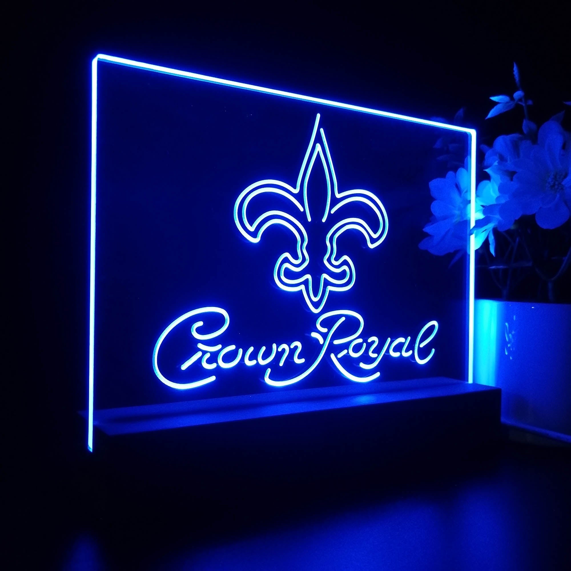 Crown Royal Bar New Orleans Saints Est. 1967 Night Light Pub Bar Lamp