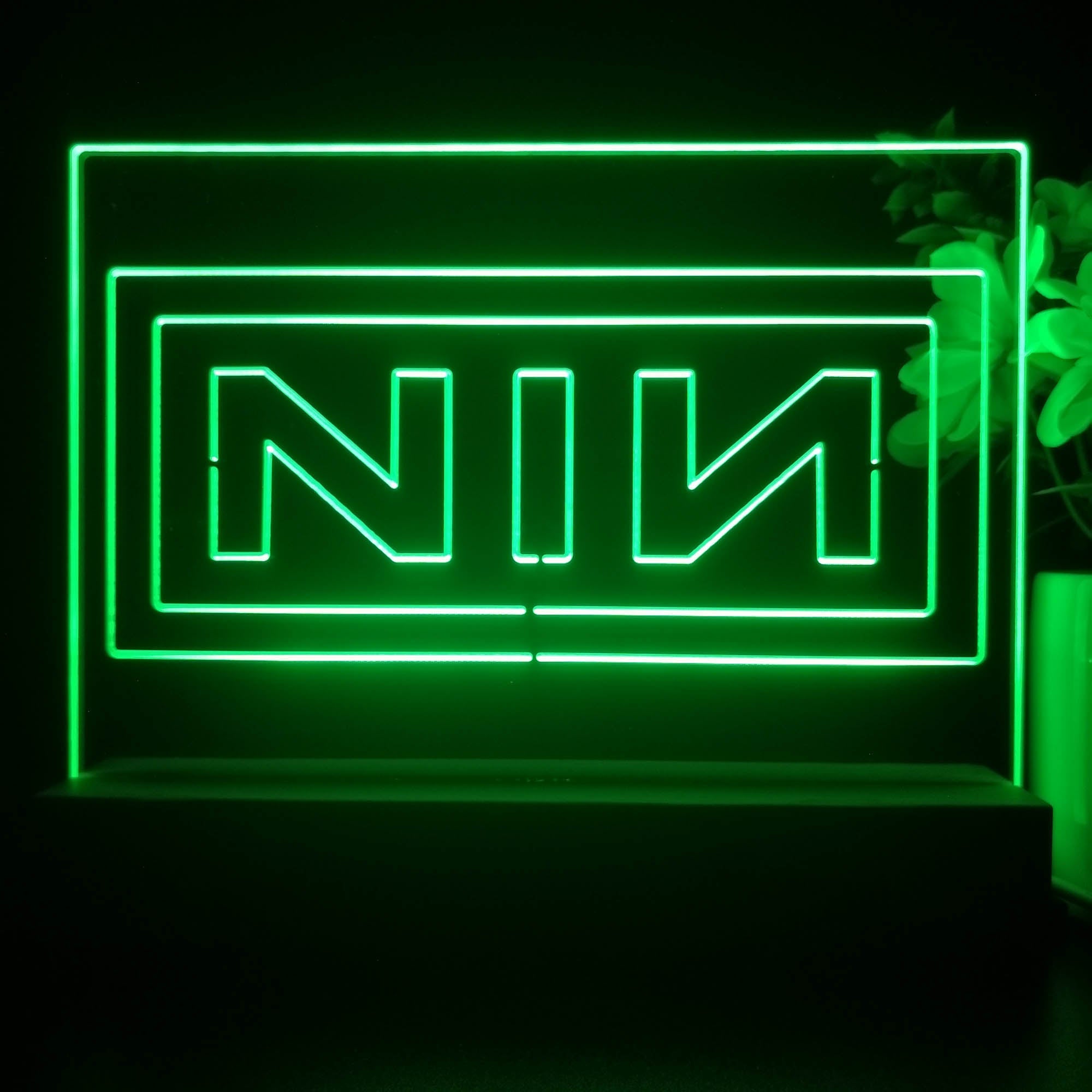 Nine Inch Nail Band 3D Illusion Night Light Desk Lamp