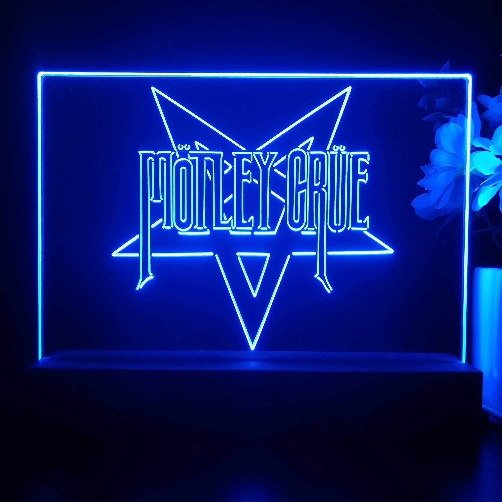 Motley Crue Star 3D Illusion Night Light Desk Lamp