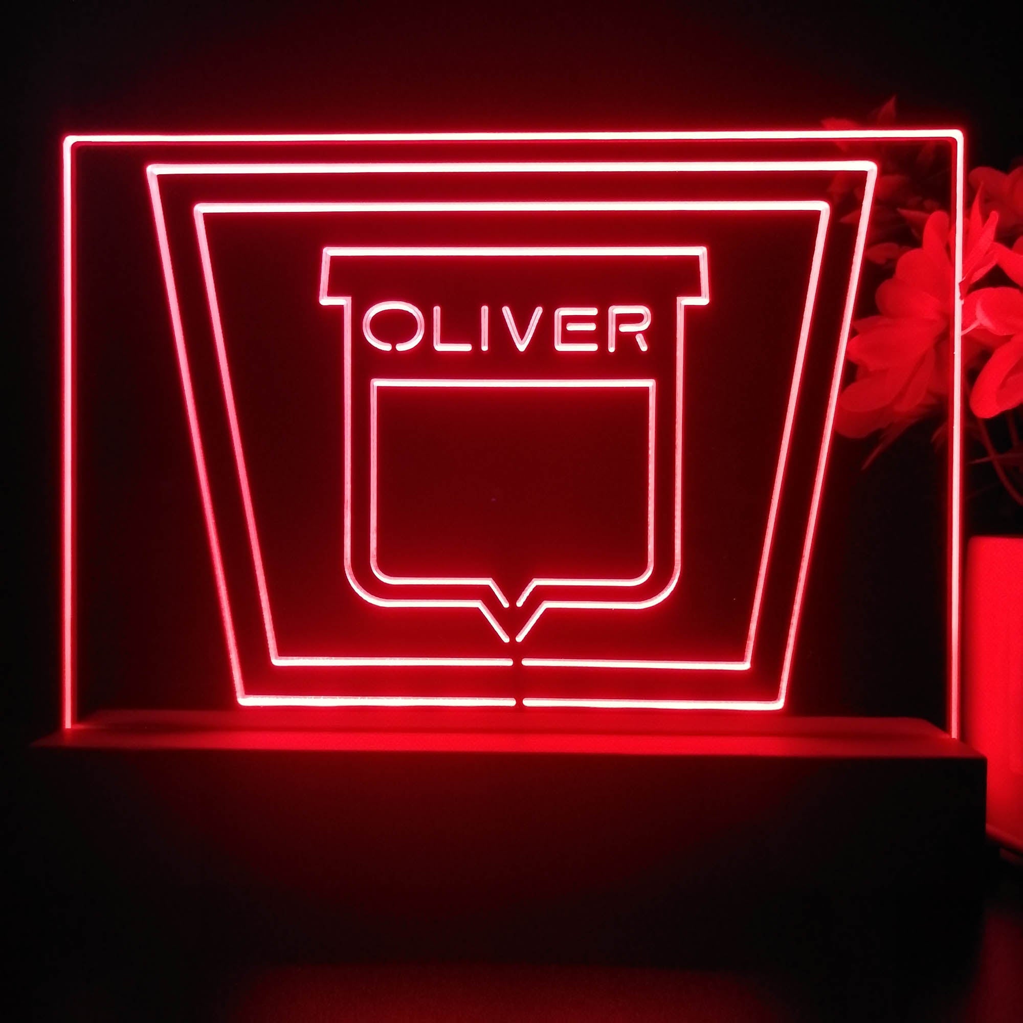 Oliver Tractor 3D Illusion Night Light Desk Lamp