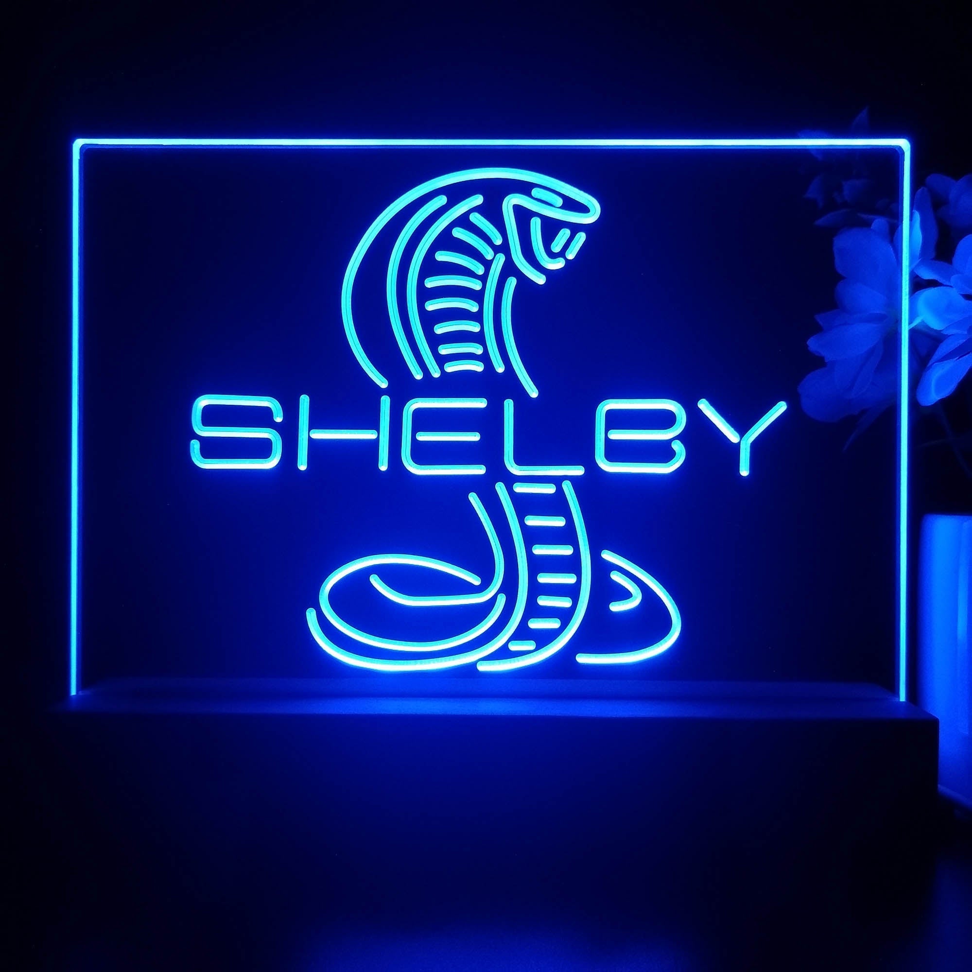 Ford Shelby Car 3D Illusion Night Light Desk Lamp