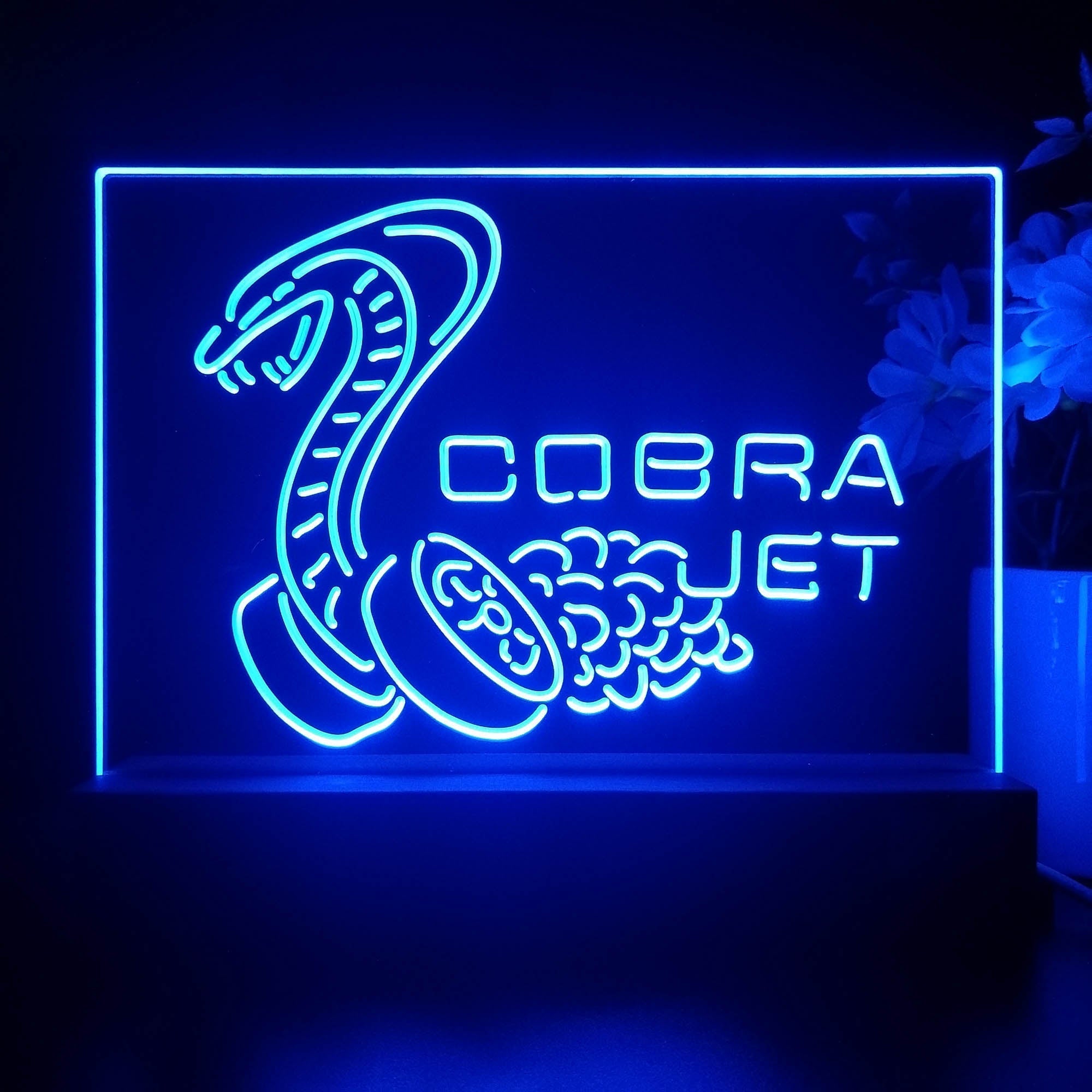 Cobra Jet Car 3D Illusion Night Light Desk Lamp