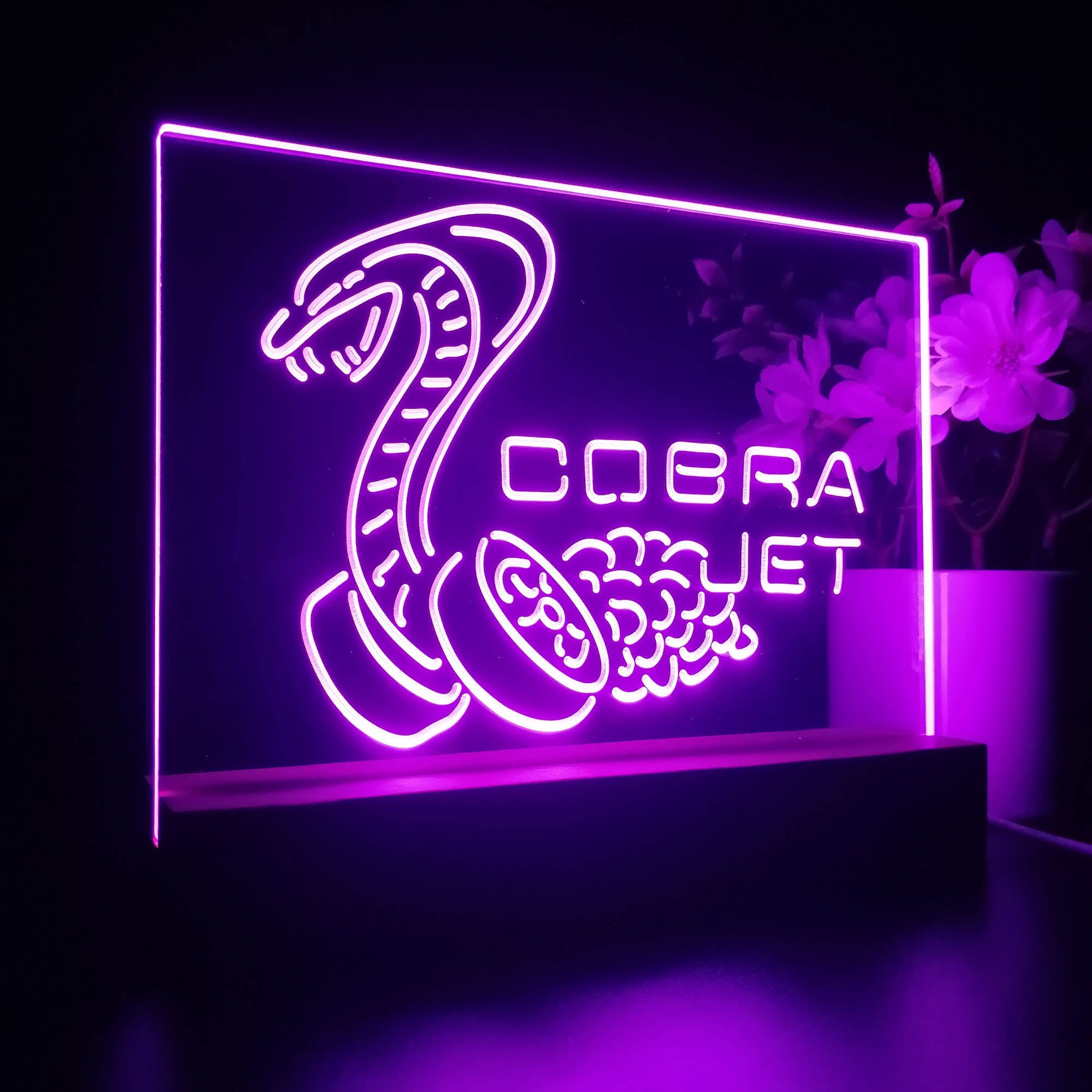 Cobra Jet Car 3D Illusion Night Light Desk Lamp