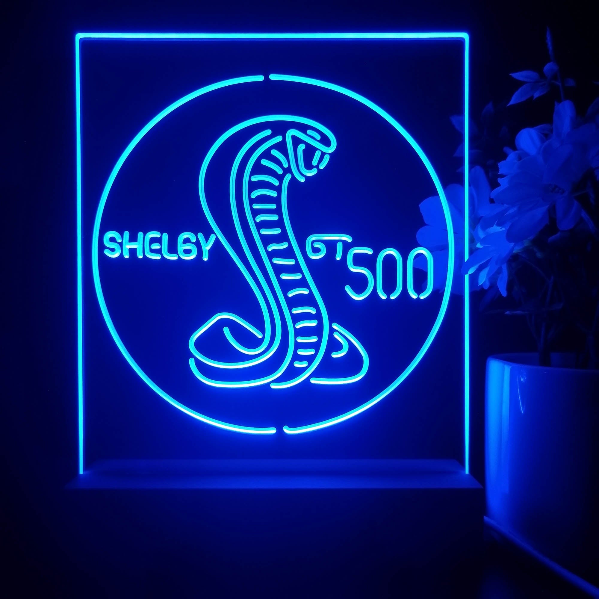 Shelby GT500 3D Illusion Night Light Desk Lamp