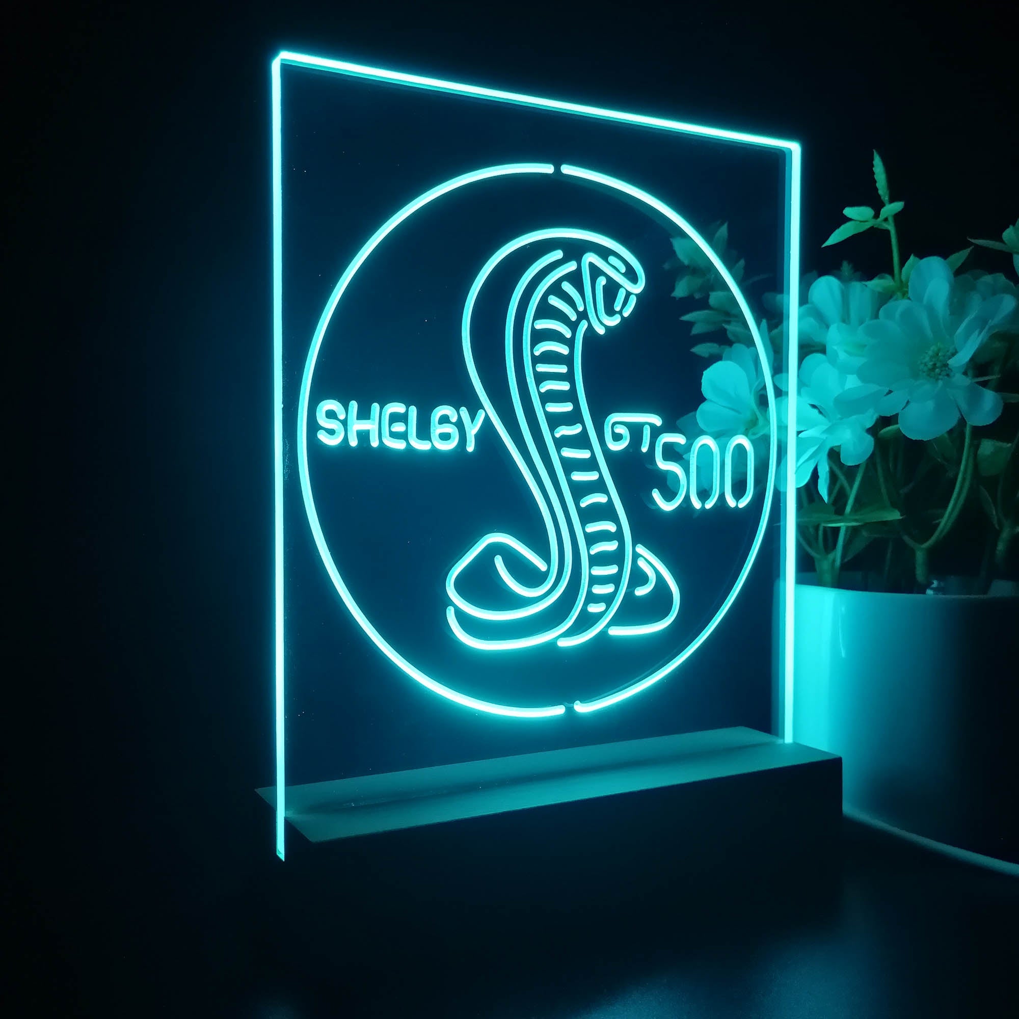 Shelby GT500 3D Illusion Night Light Desk Lamp