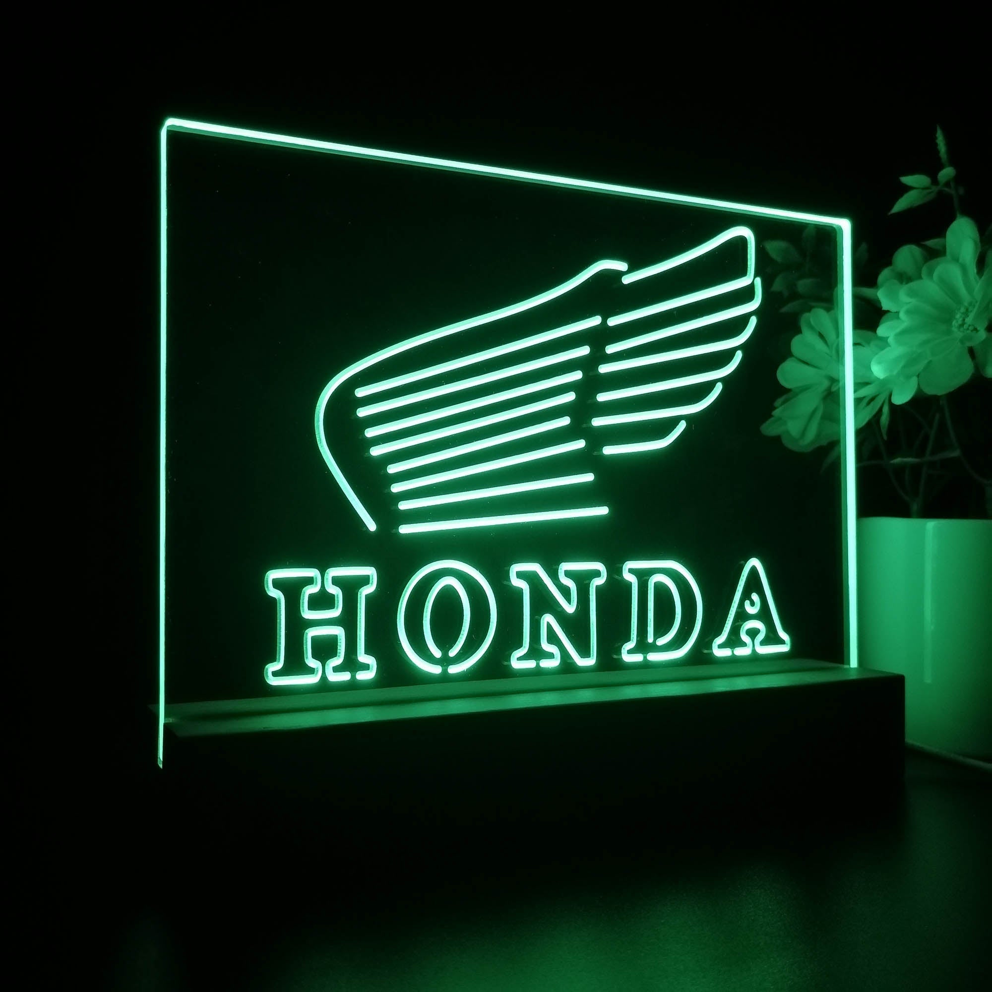 Honda Garage 3D Illusion Night Light Desk Lamp