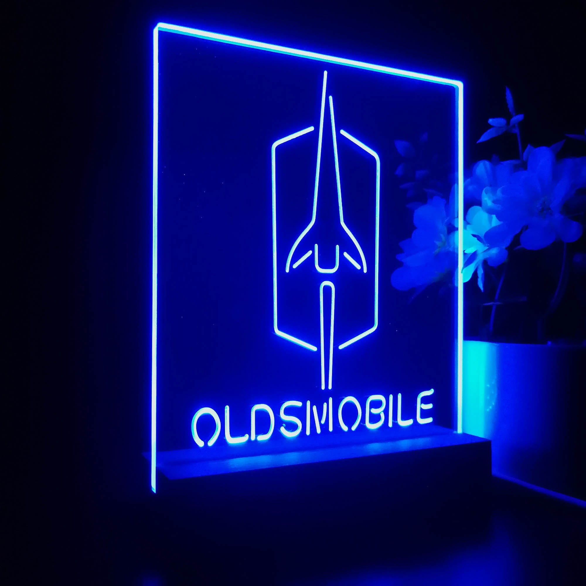 Oldsmobile 3D Illusion Night Light Desk Lamp