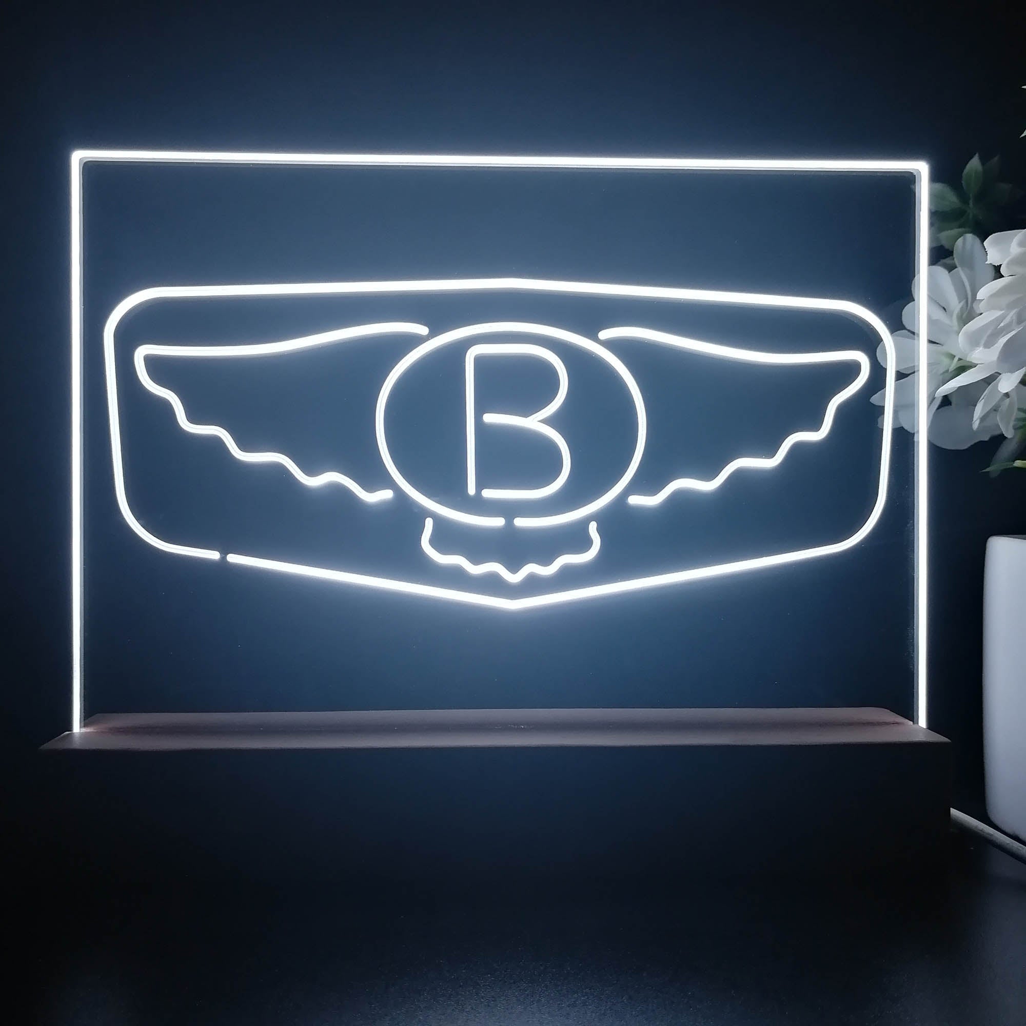 Bentley Wing 3D Illusion Night Light Desk Lamp