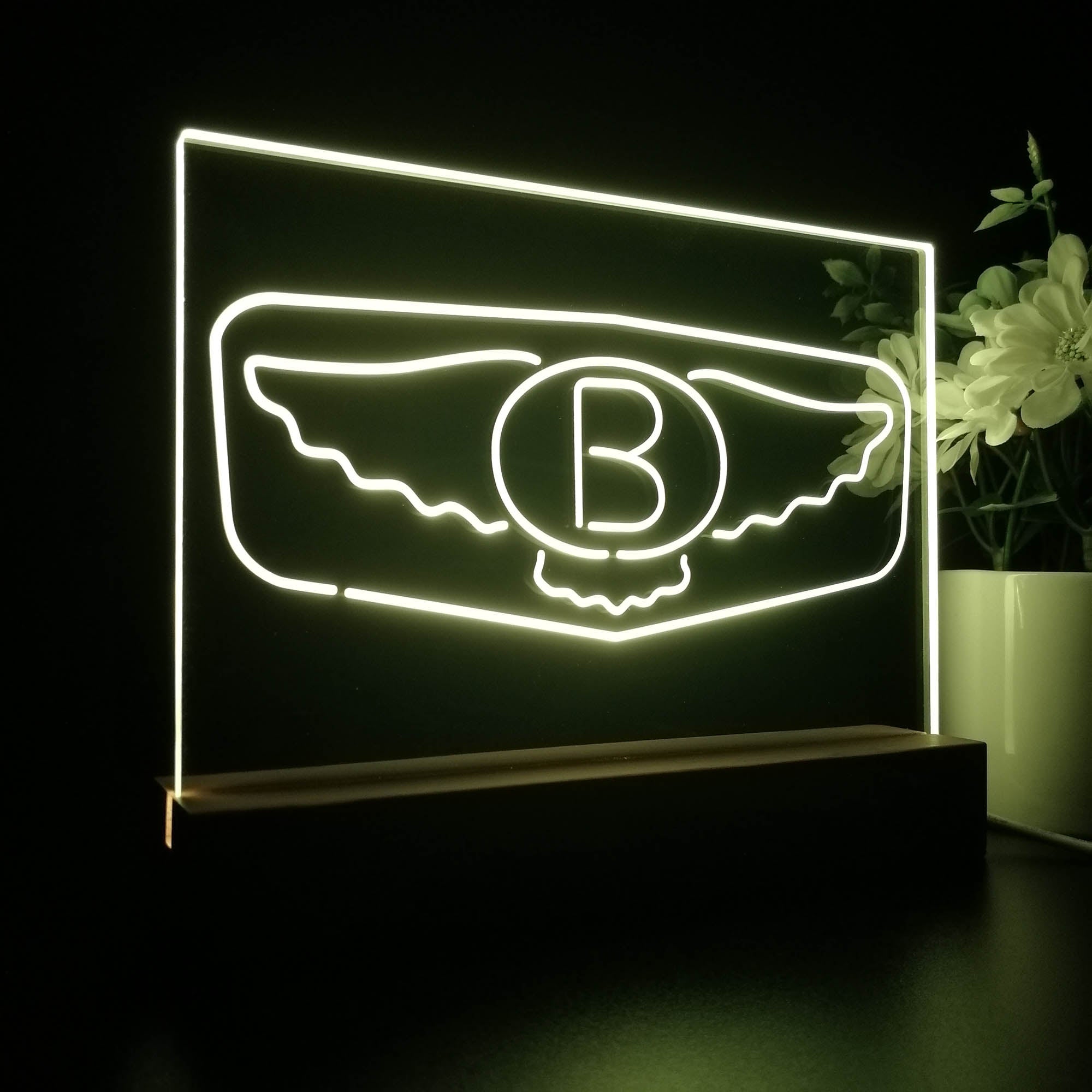 Bentley Wing 3D Illusion Night Light Desk Lamp