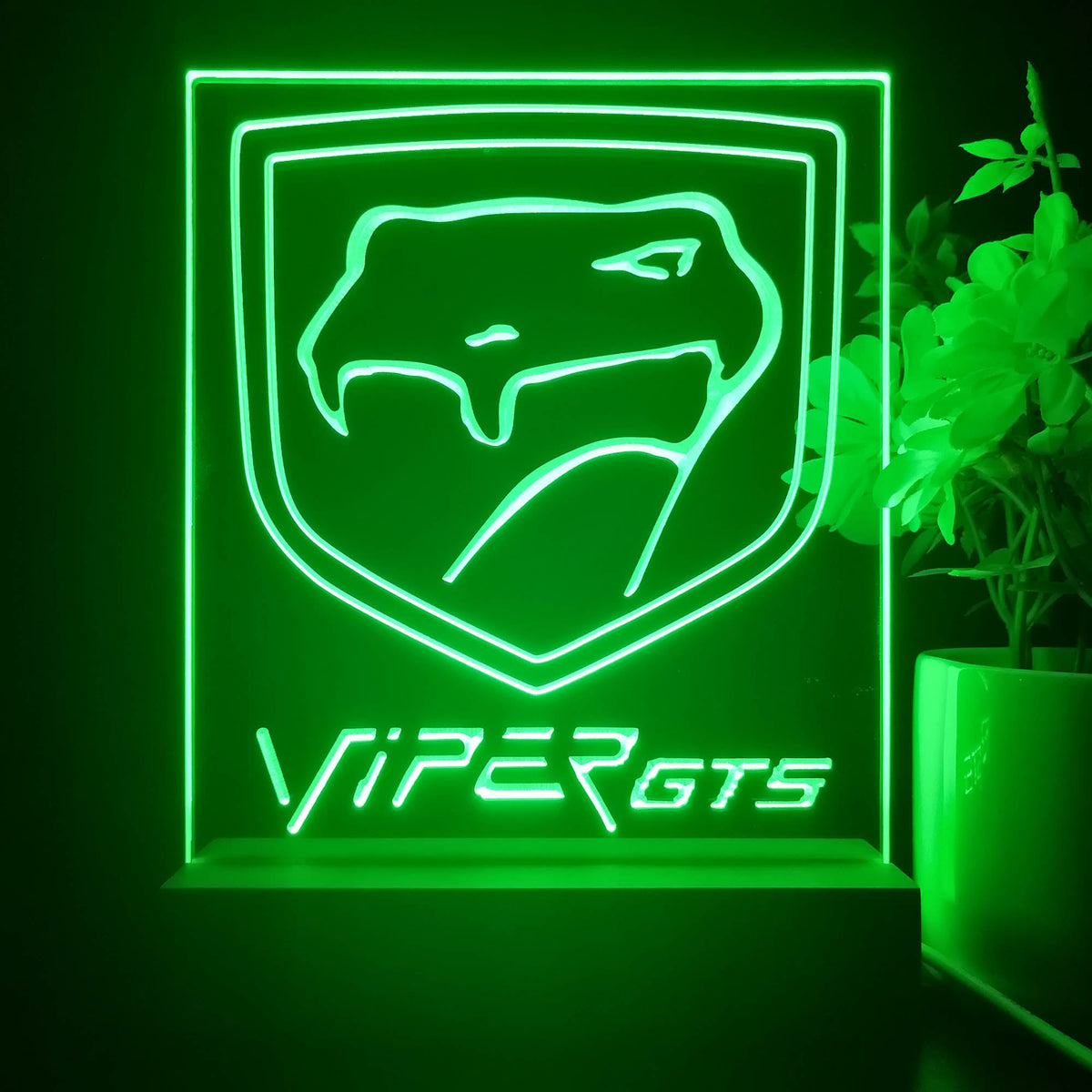 Dodge Viper GTS Neon Sign Table Lamp Display | PRO LED SIGN