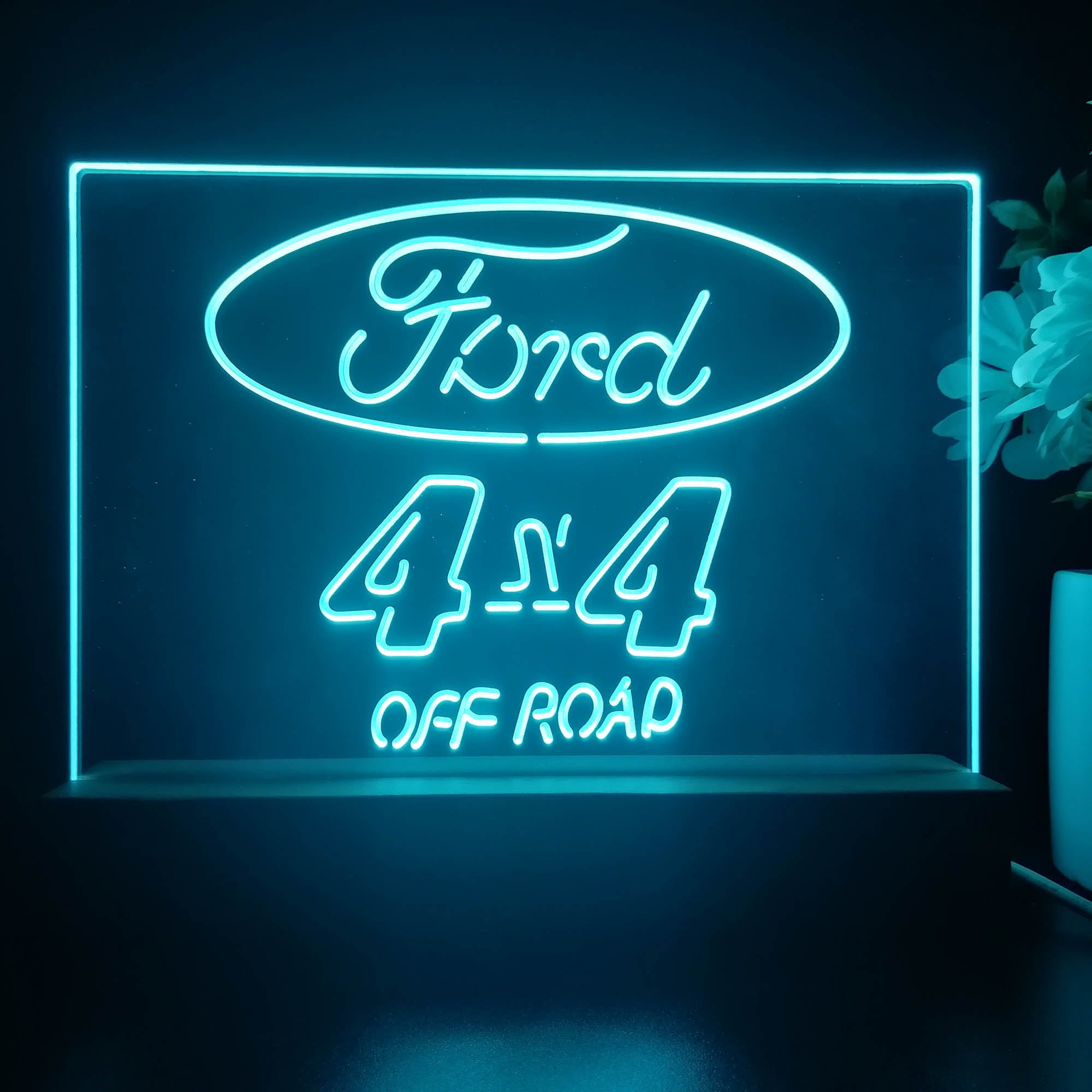 Ford 4x4 Off-road Jeep 3D Illusion Night Light Desk Lamp