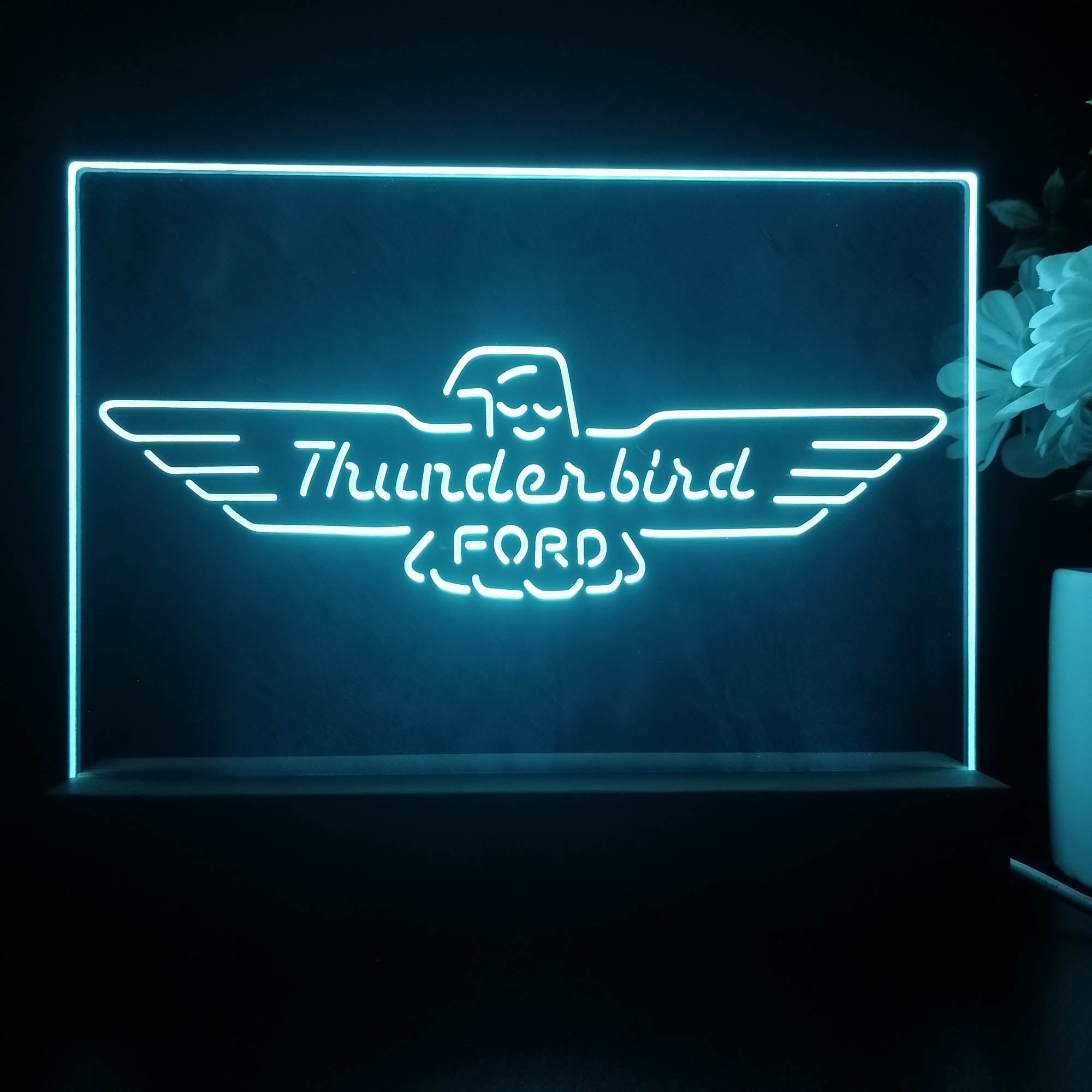 Ford Thunderbird 3D Illusion Night Light Desk Lamp
