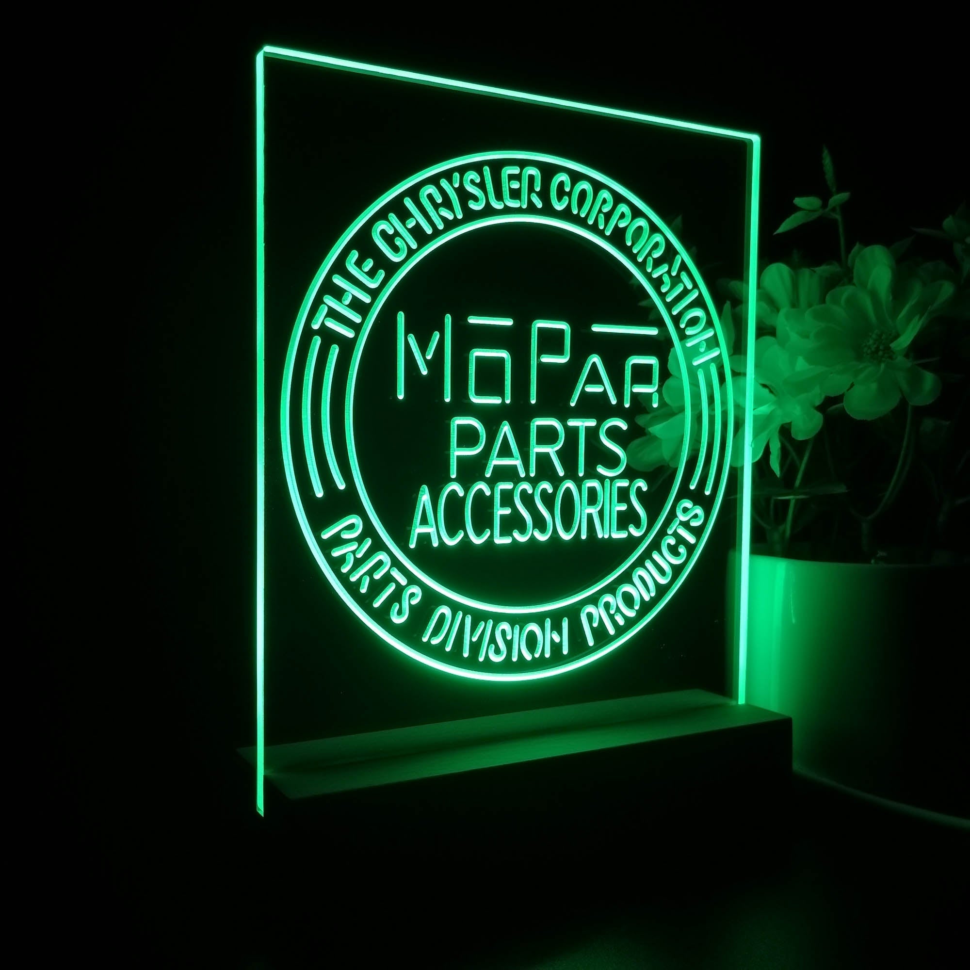 Mopar Parts 3D Illusion Night Light Desk Lamp