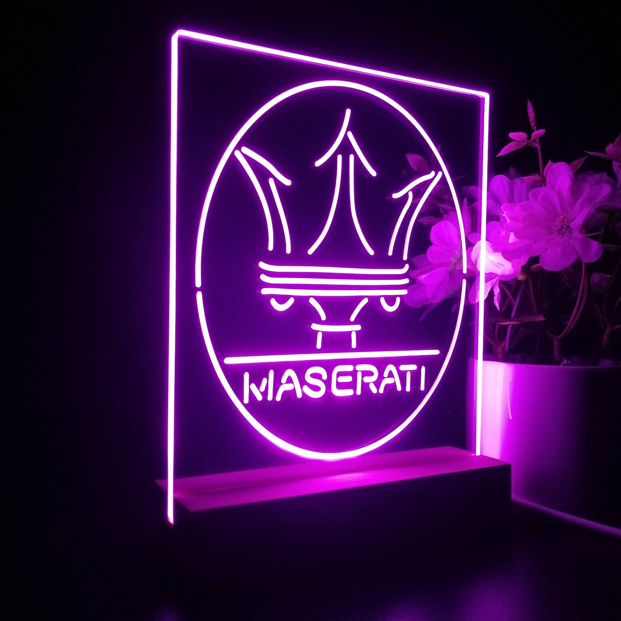 Maserati 3D Illusion Night Light Desk Lamp