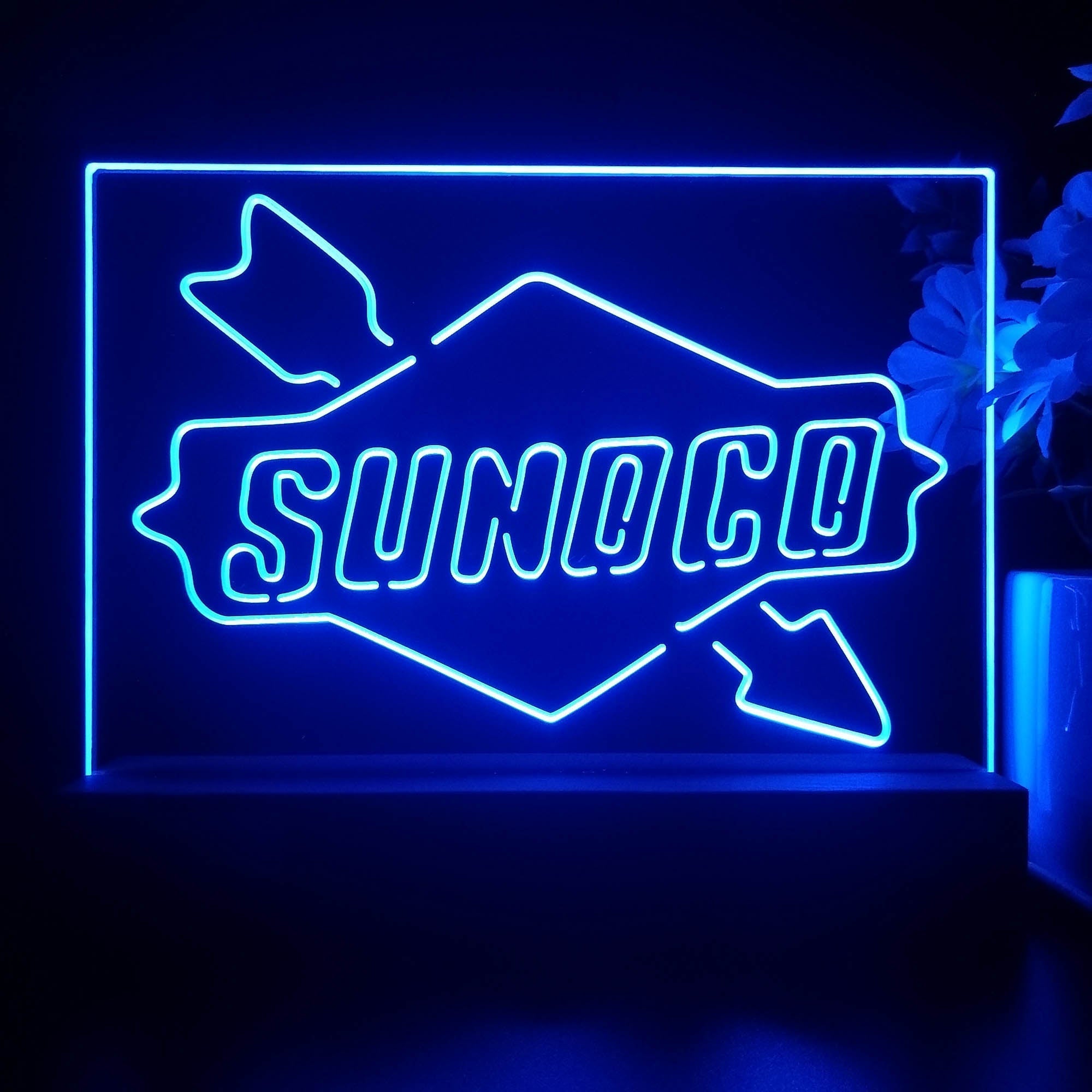 Sunoco Motor 3D Illusion Night Light Desk Lamp