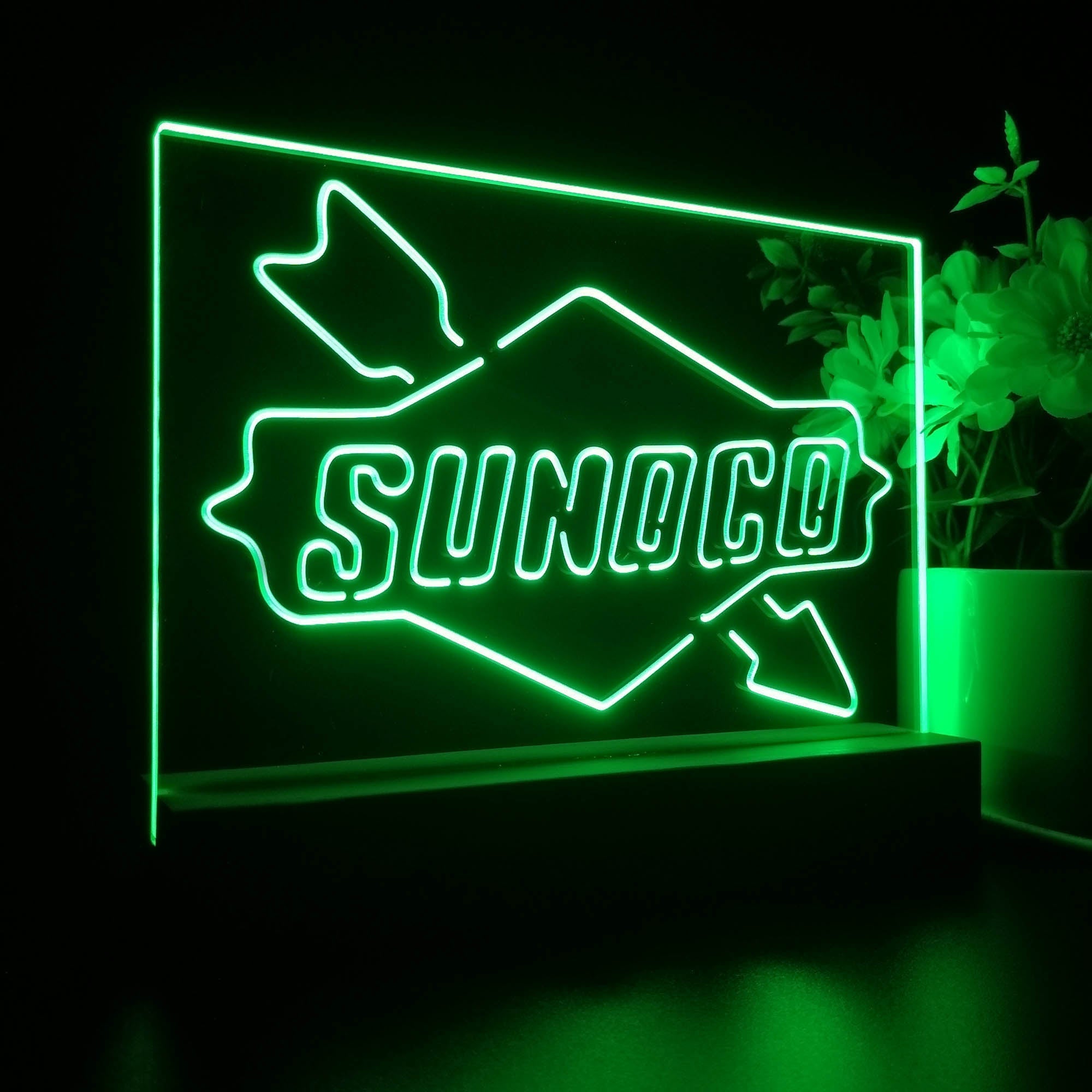 Sunoco Motor 3D Illusion Night Light Desk Lamp