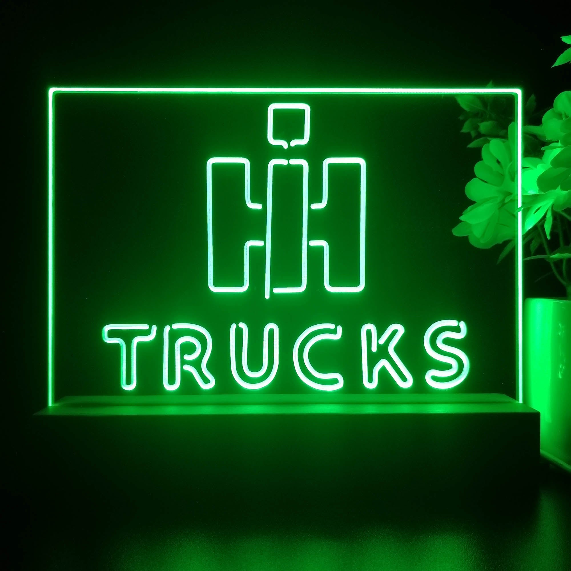 International Harvester Trucks 3D Illusion Night Light Desk Lamp