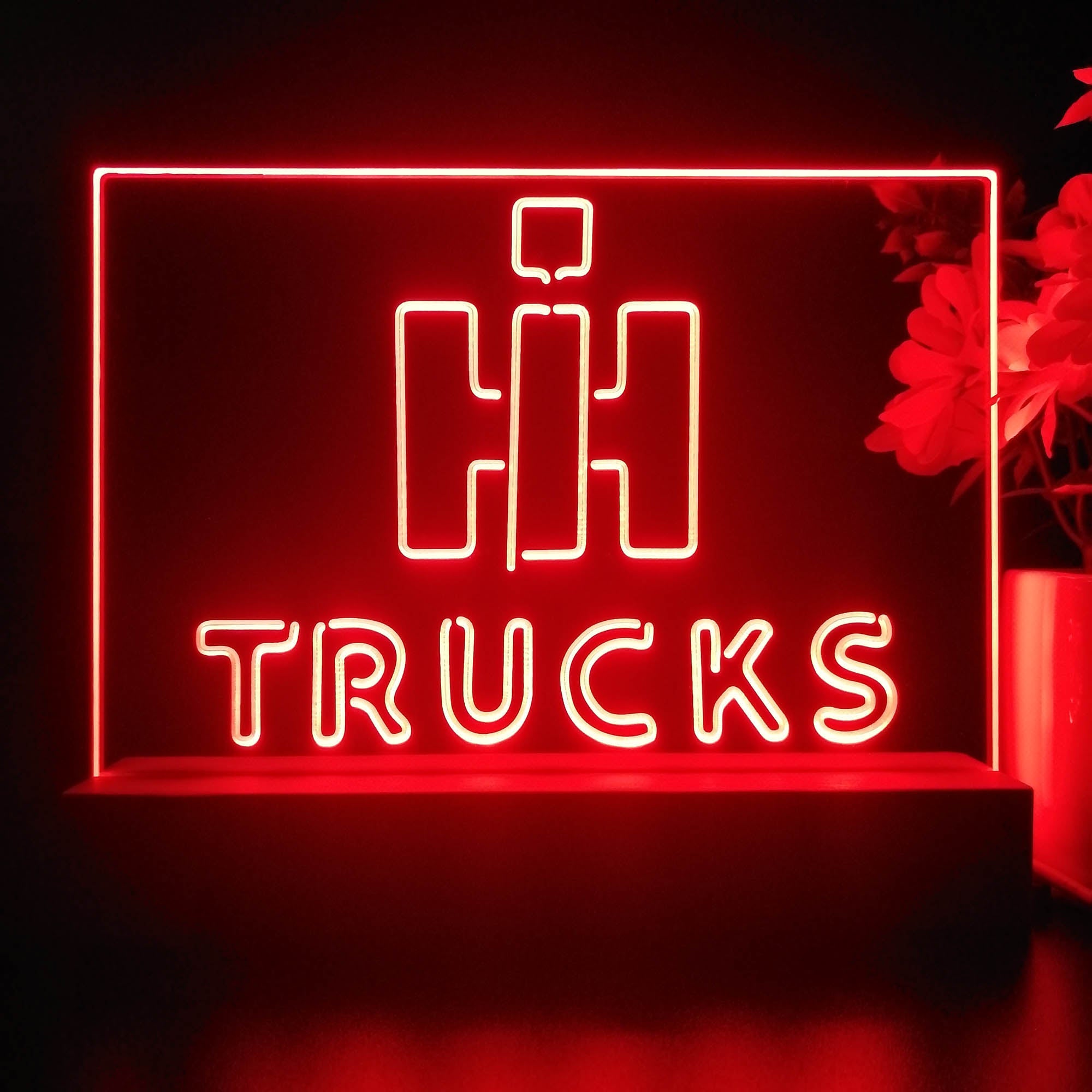 International Harvester Trucks 3D Illusion Night Light Desk Lamp