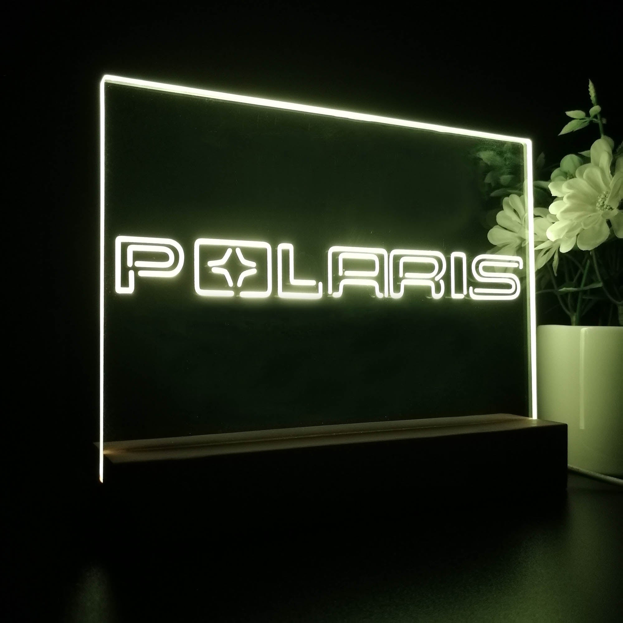 Polaris Snowmobile 3D Illusion Night Light Desk Lamp