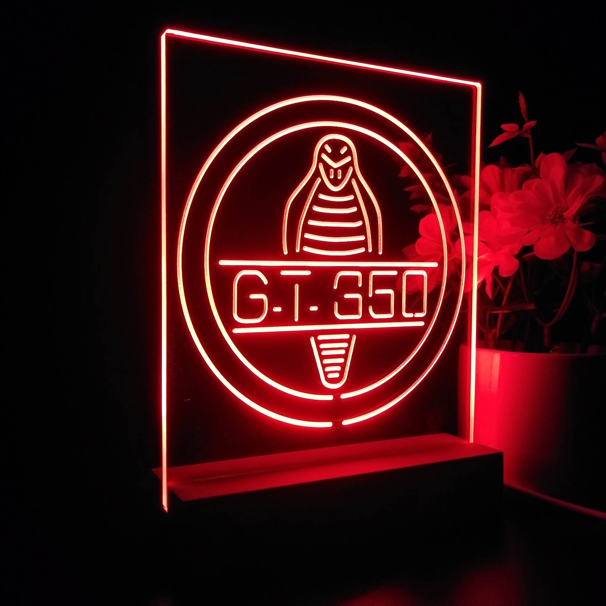 GT350 Cobra Car 3D Illusion Night Light Desk Lamp
