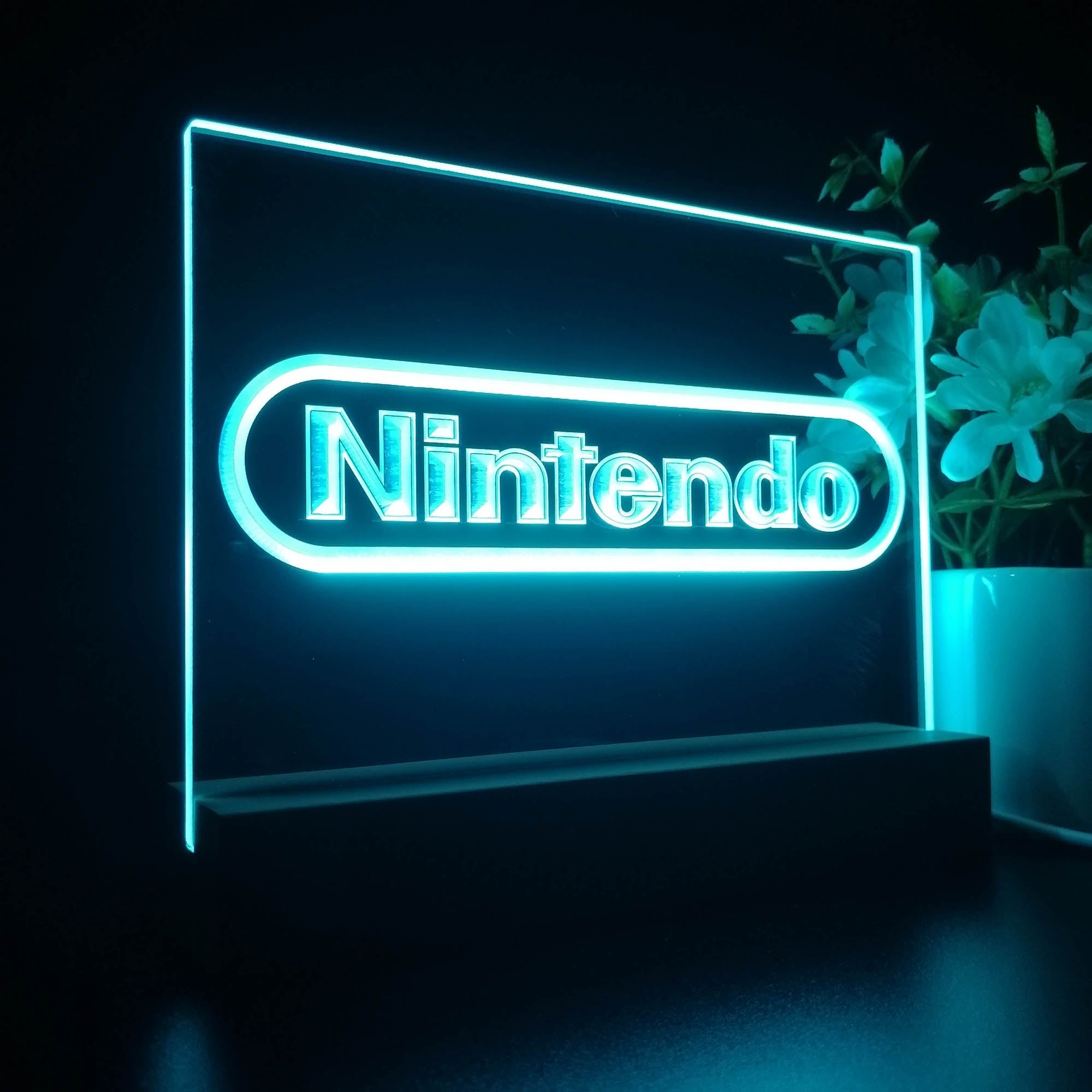 Nintendo Night Light Game Room Sign