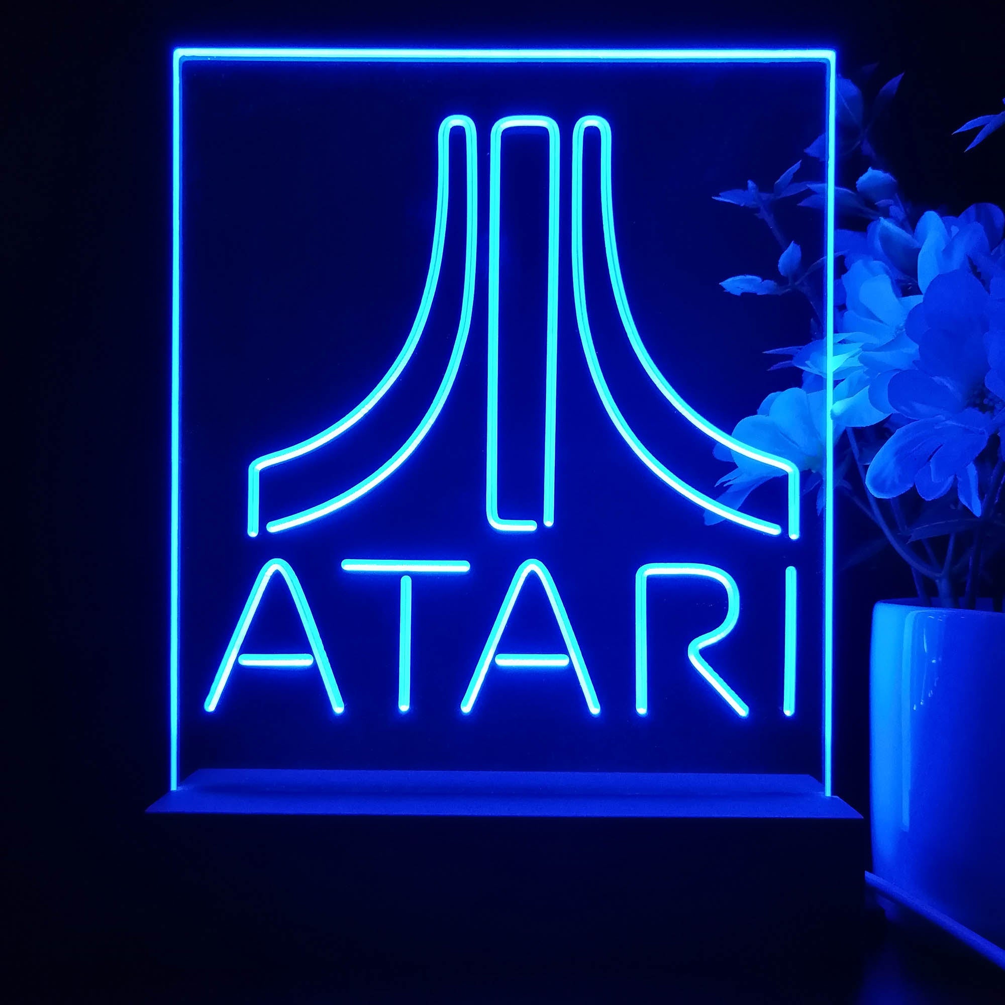 Atari Arcade Game Room LED Sign Lamp Display