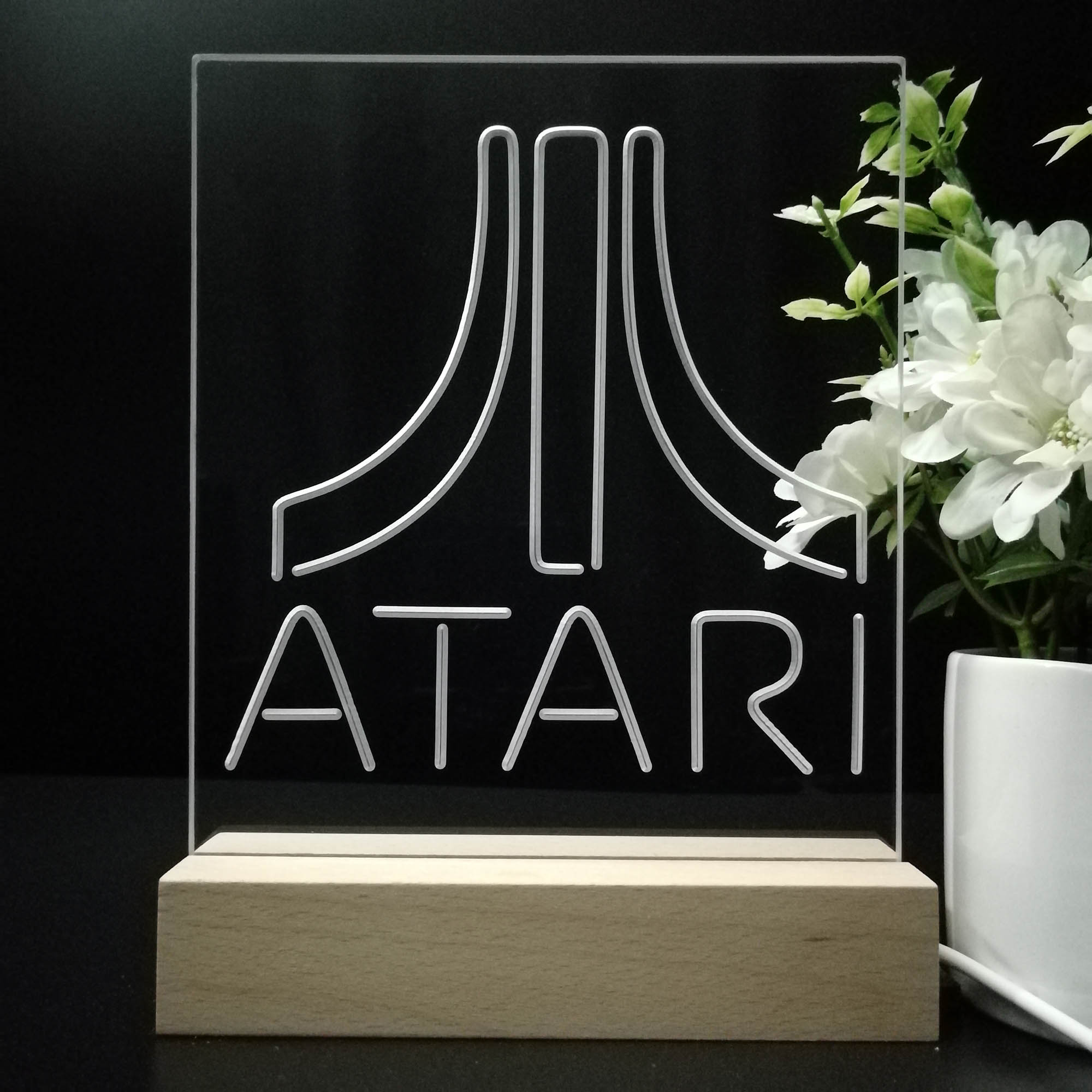 Atari Arcade Game Room LED Sign Lamp Display