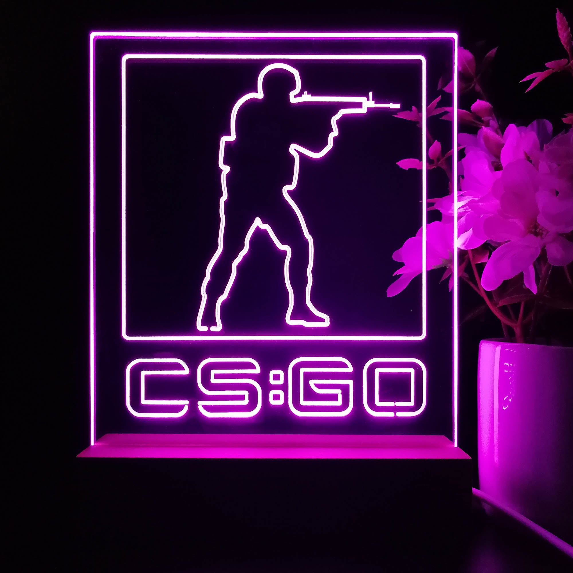 CSGO Game Room Decor LED Sign Lamp Display