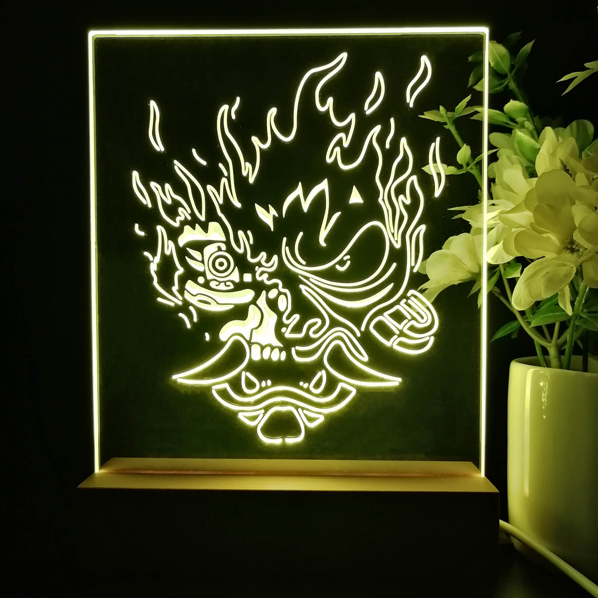 Cyberpunk 2077 Samurai Game Room LED Sign Lamp Display