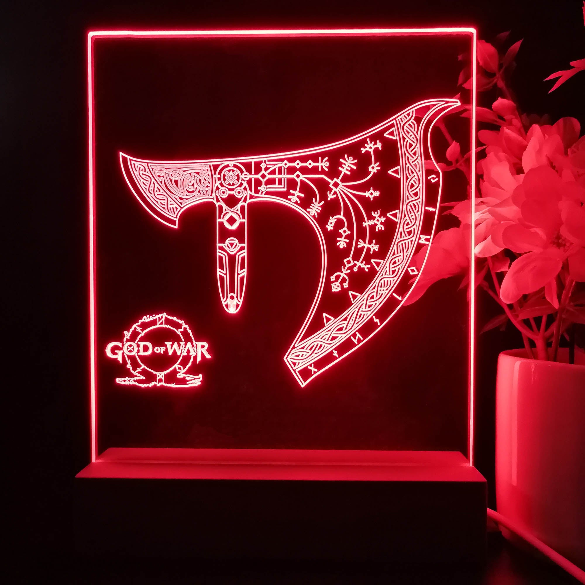 God of War Game Room LED Sign Lamp Display